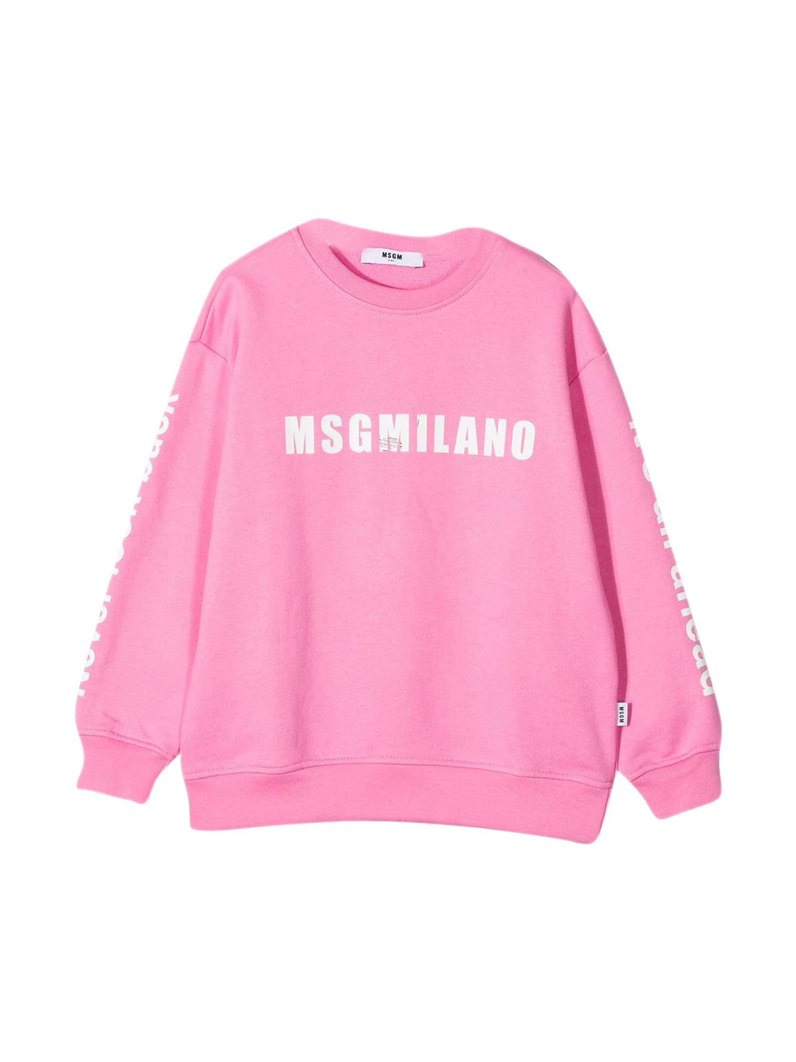 MSGM Pink Teen Sweatshirt