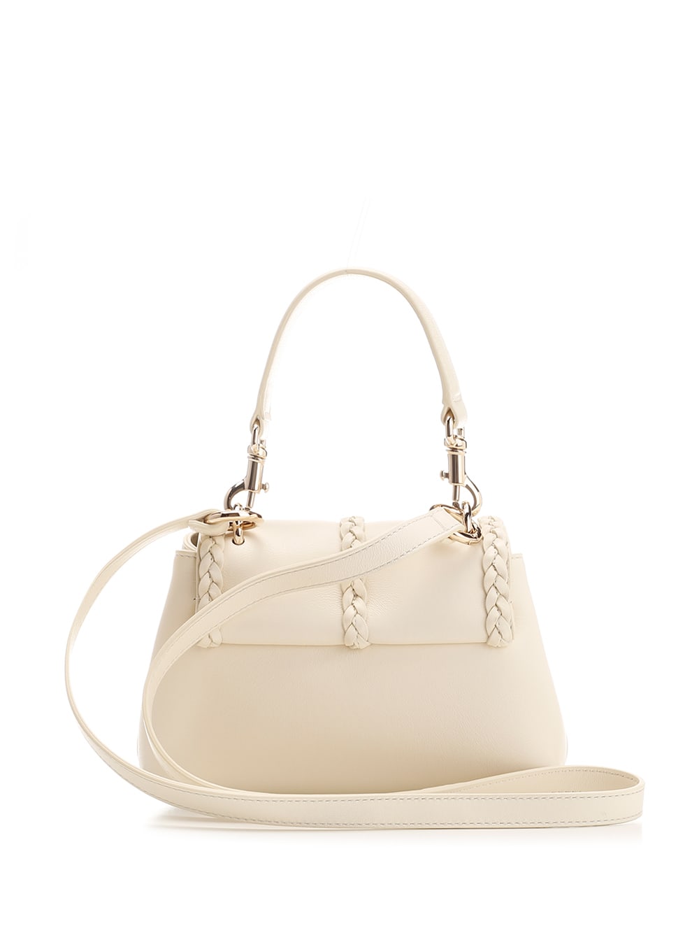 Shop Chloé Penelope Small Handle Bag In Bianco