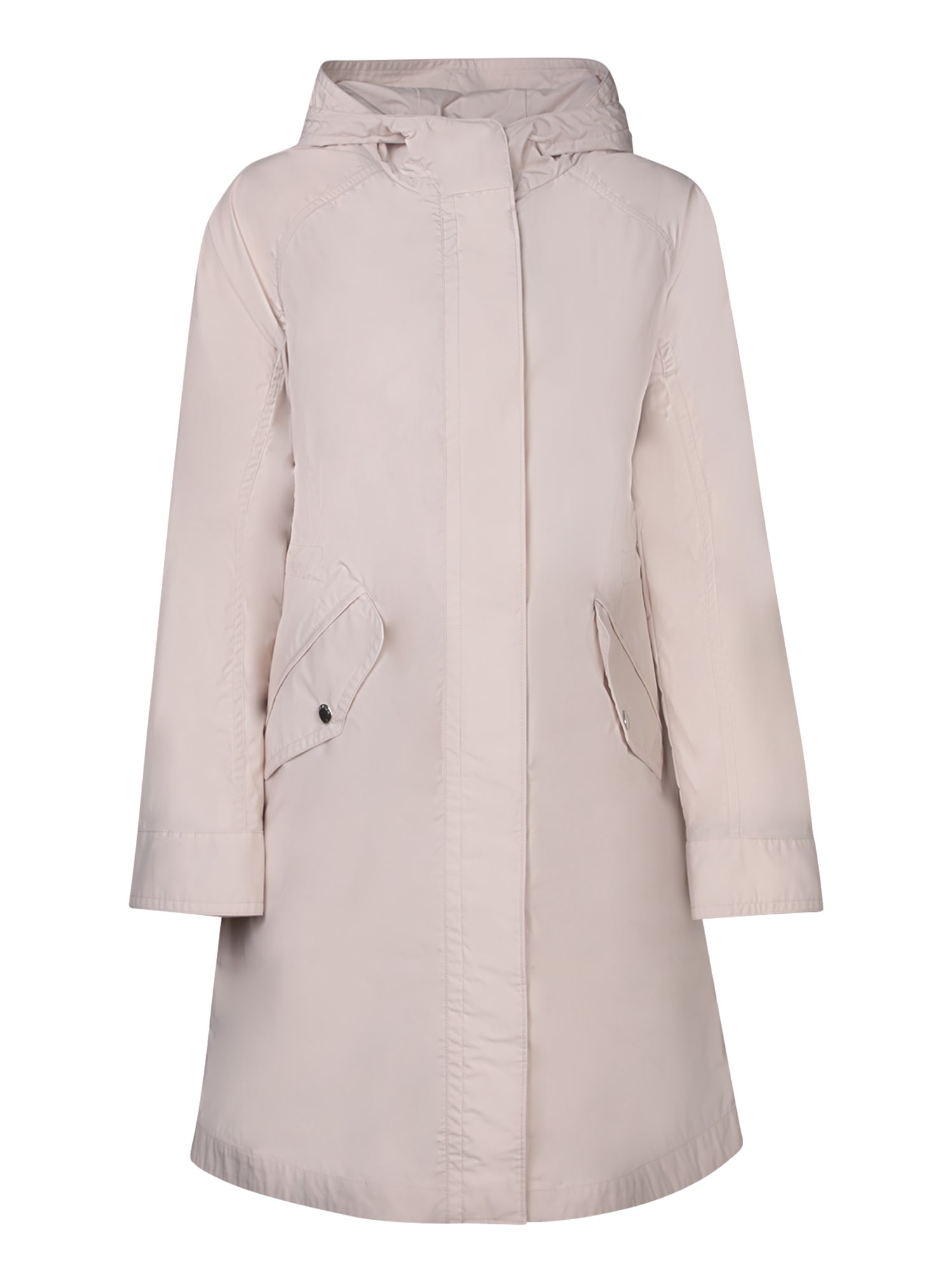Urban Touch Long Parka In Cream