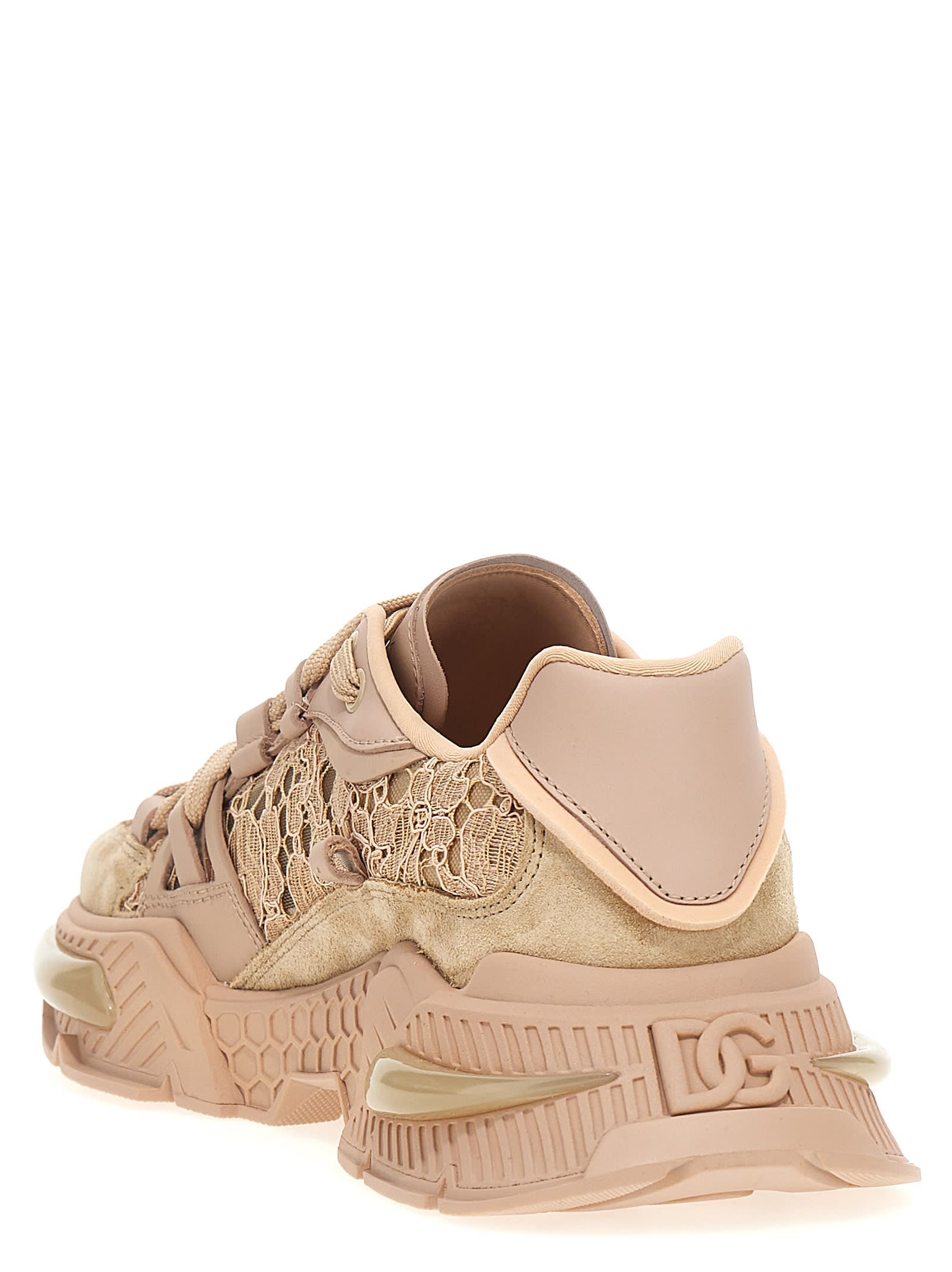 Shop Dolce & Gabbana Airmaster Sneakers In Beige