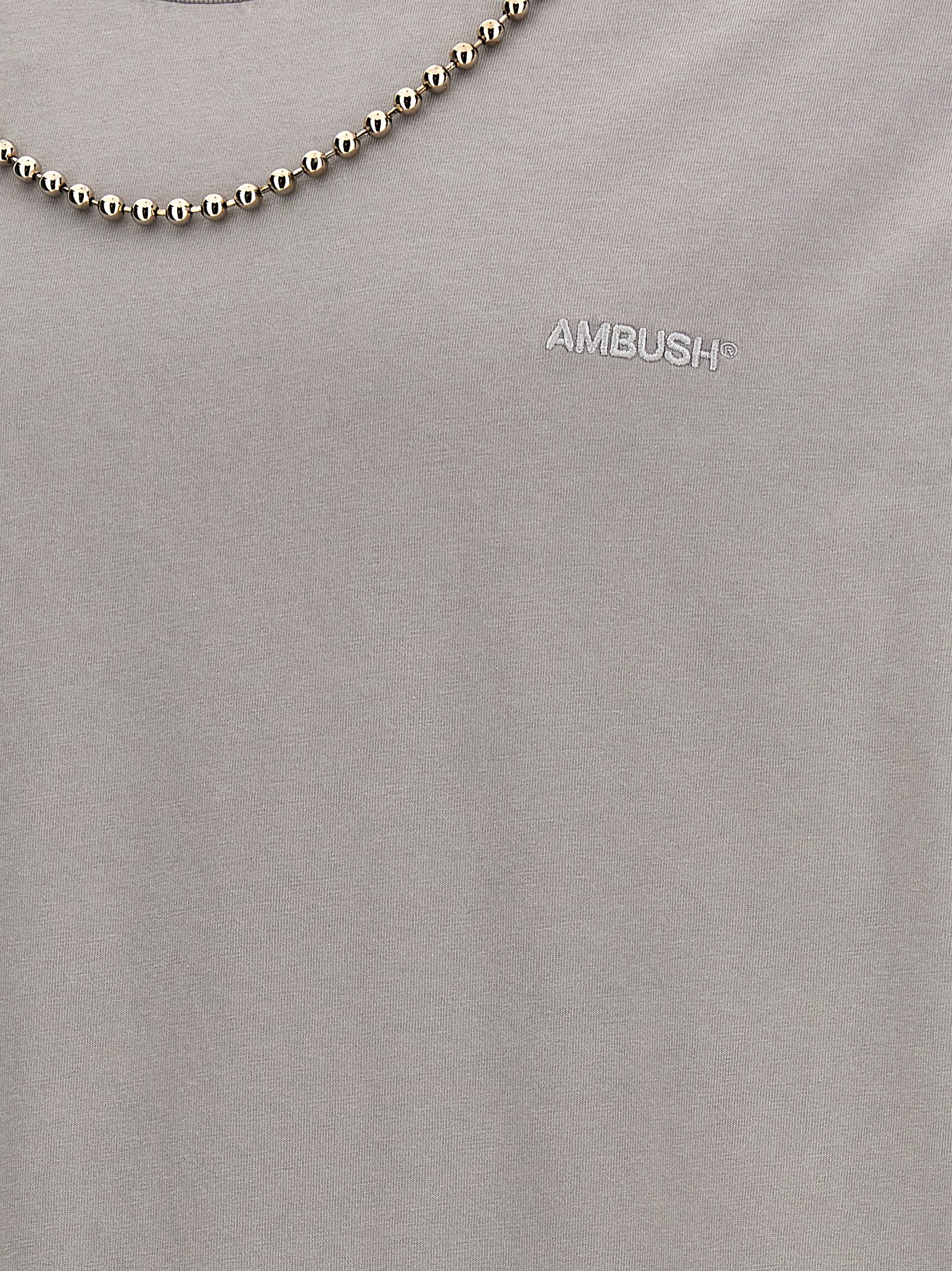 Shop Ambush Ballchain T-shirt In Gray