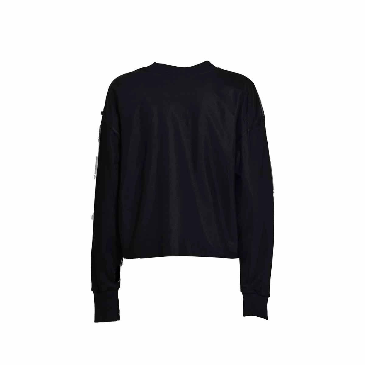 MSGM RUFFLED CREWNECK SWEATSHIRT 