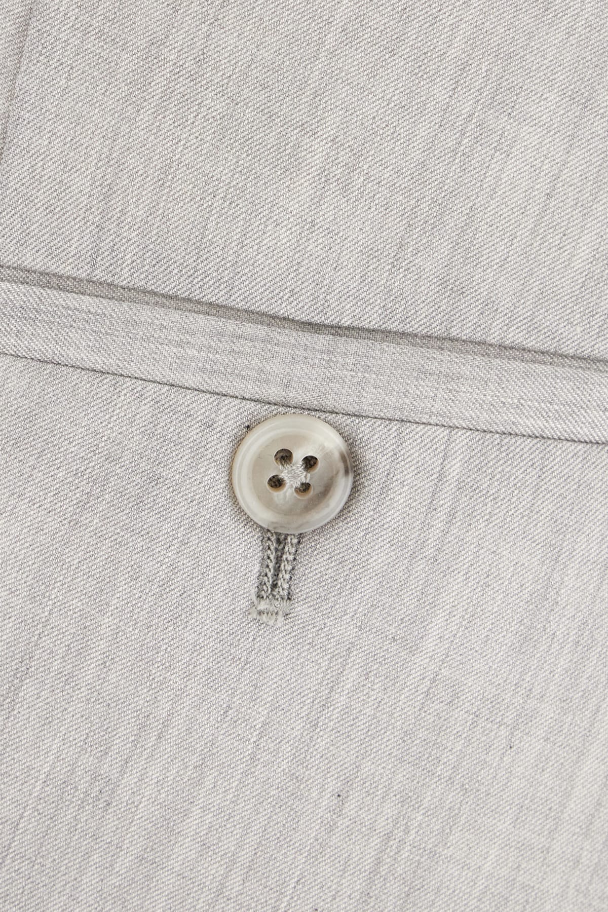 Corneliani Grey Wool Blend Pants In Grigio