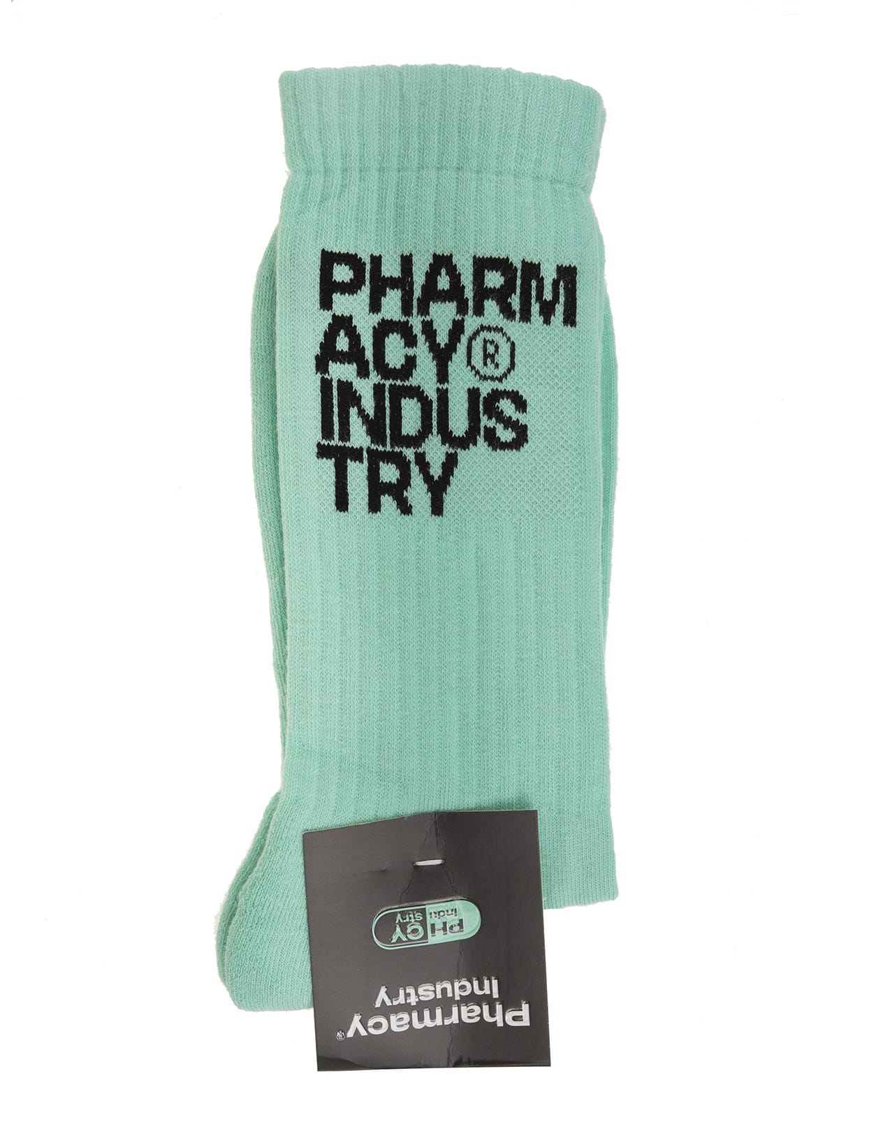 Pharmacy Industry Man Mint Green Socks With Black Logo