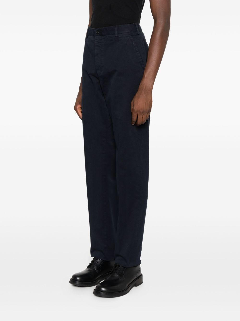 Incotex Tailored Trousers With Pockets And Loops In Black