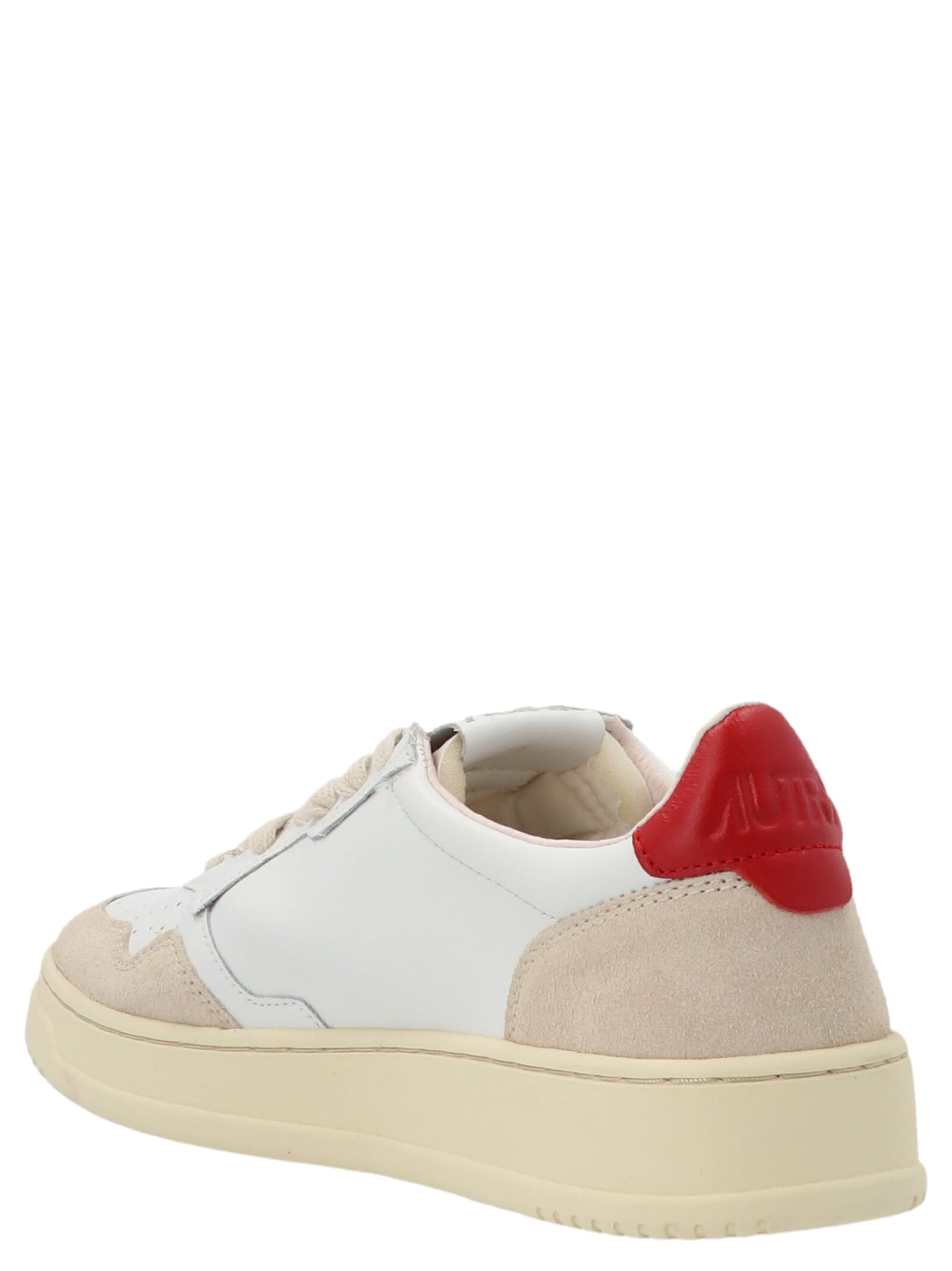 Autry Leather Sneaker In Red