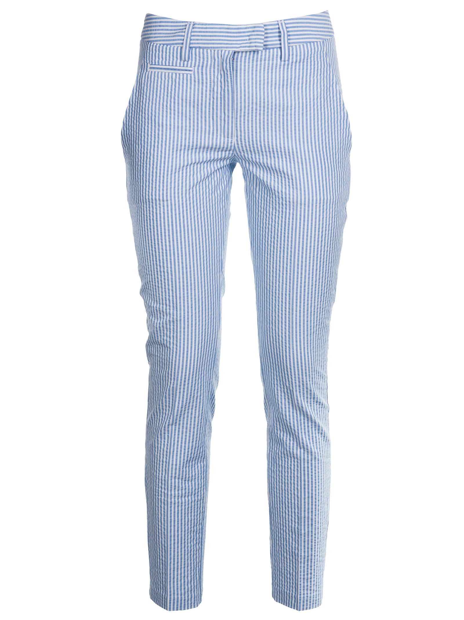 DONDUP STRIPED SLIM TROUSERS,11308418
