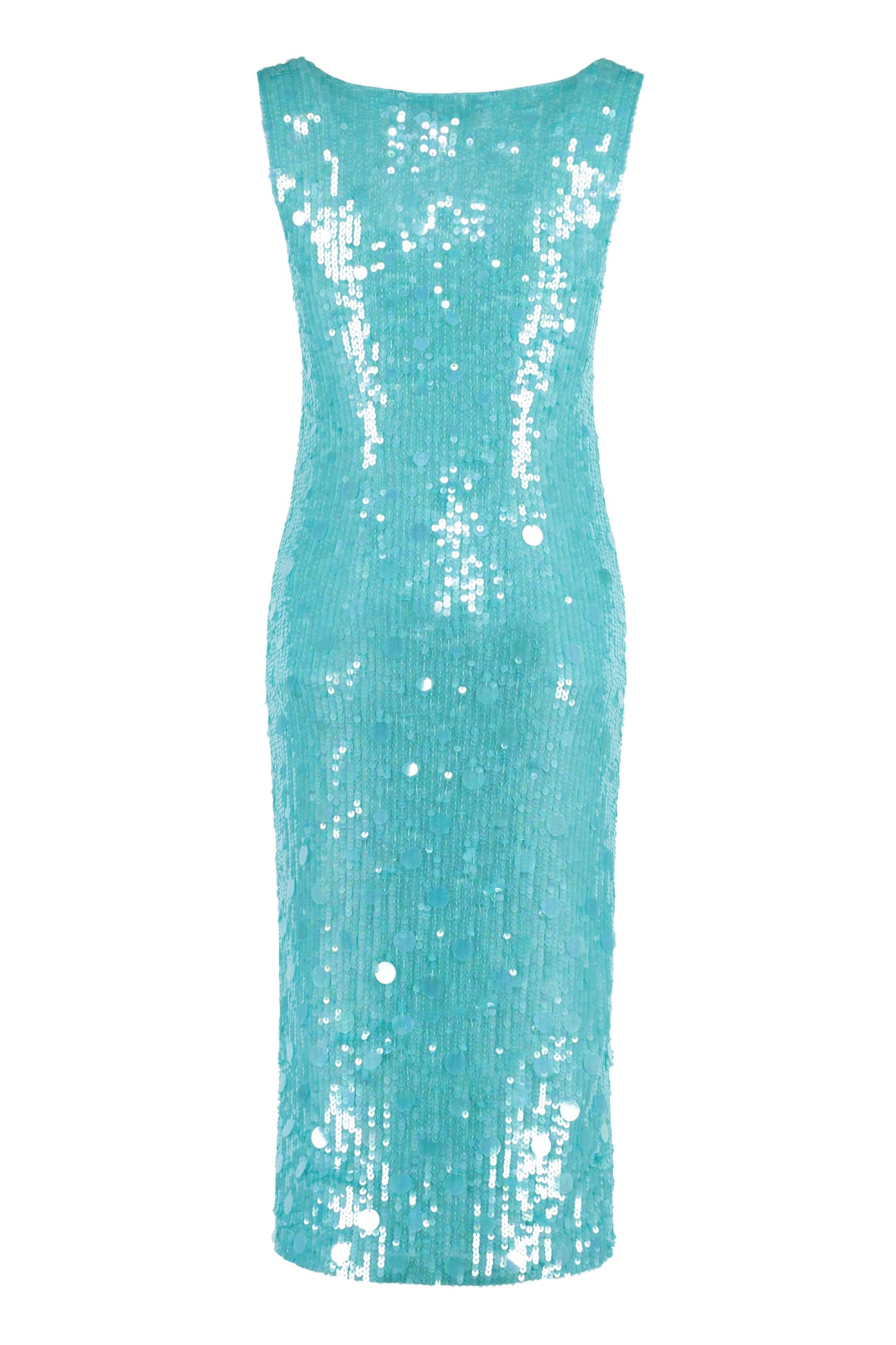 Shop P.a.r.o.s.h Sequin Dress In Green