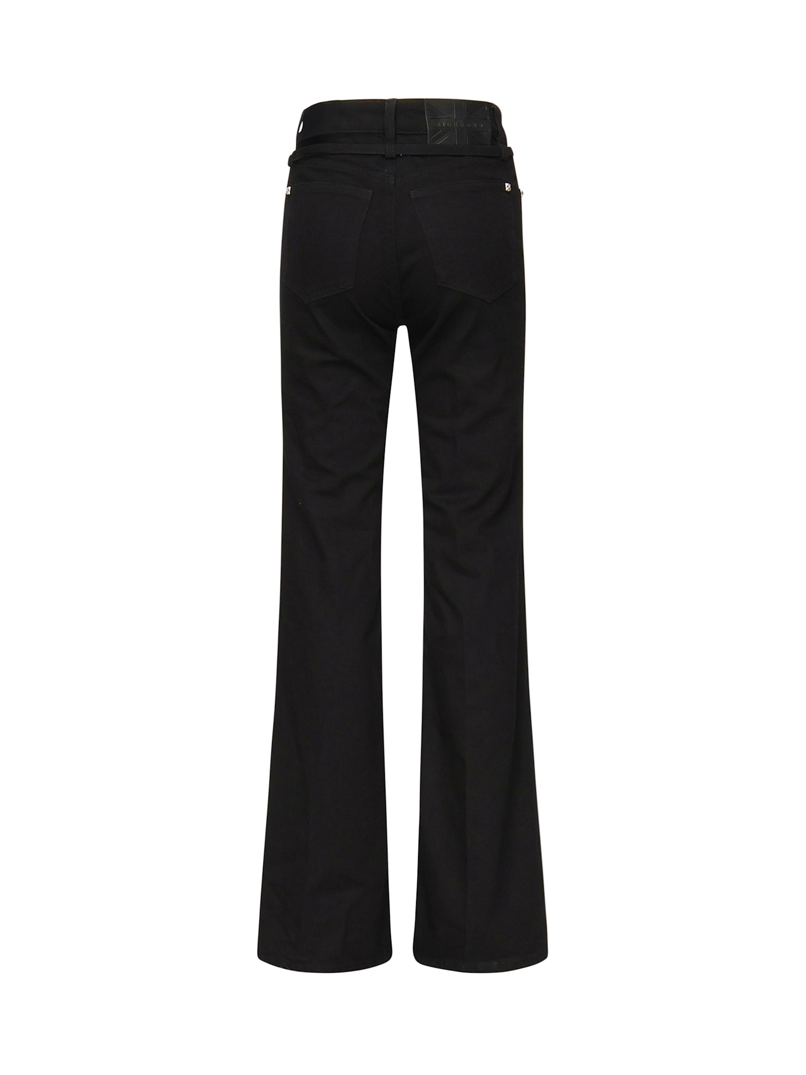 Shop John Richmond Denim With Belt In Denim Black