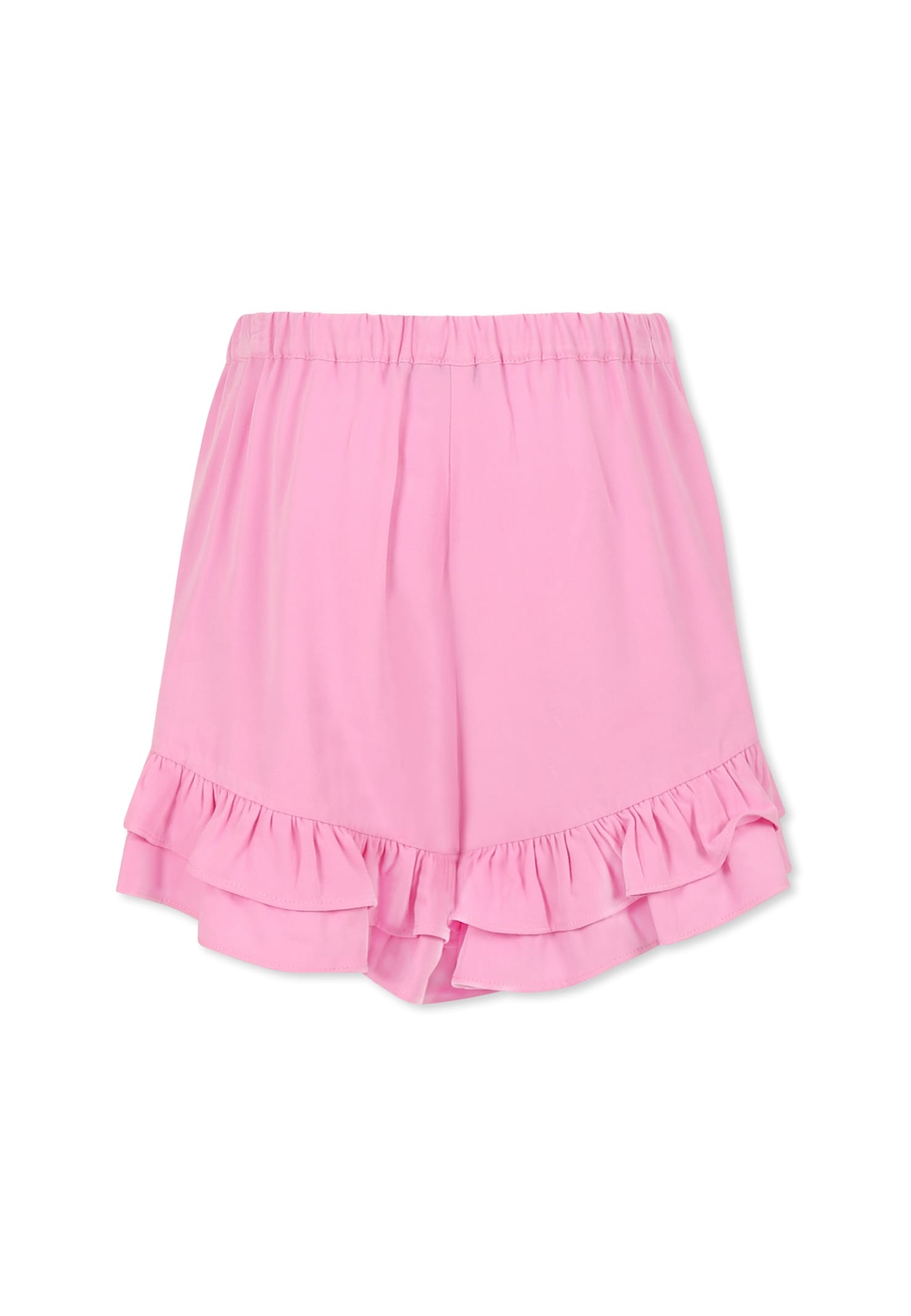 Pinko Pink Dshorts For Girl With Logo In Pink