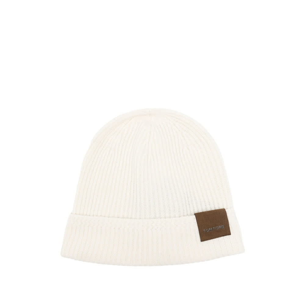 Tom Ford Cashmere Beanie Hat In Brown