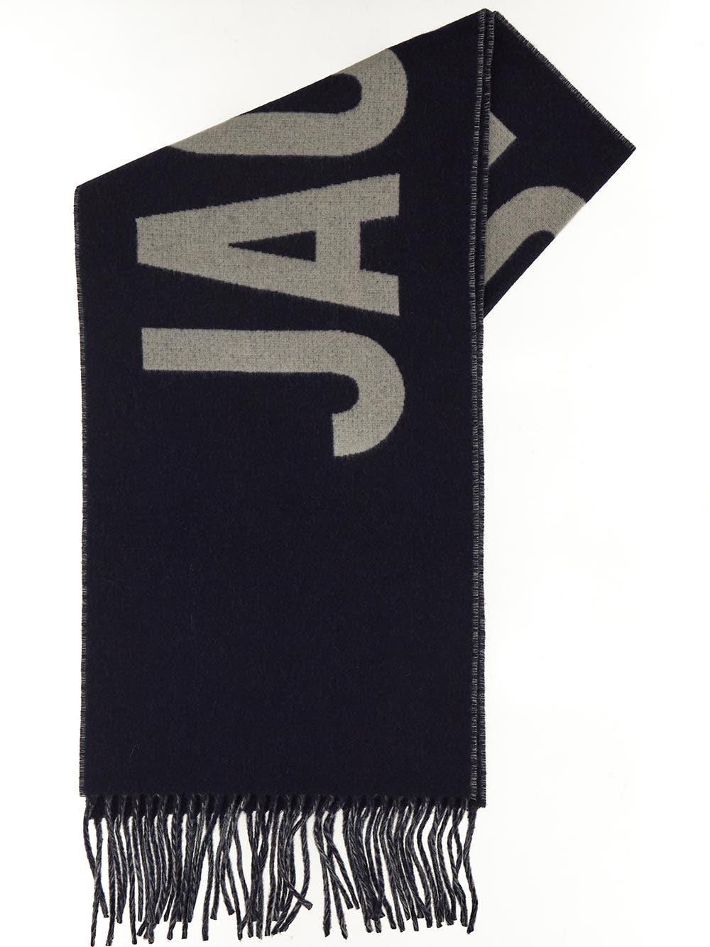 Shop Jacquemus Lecharpe Scarf In Blue