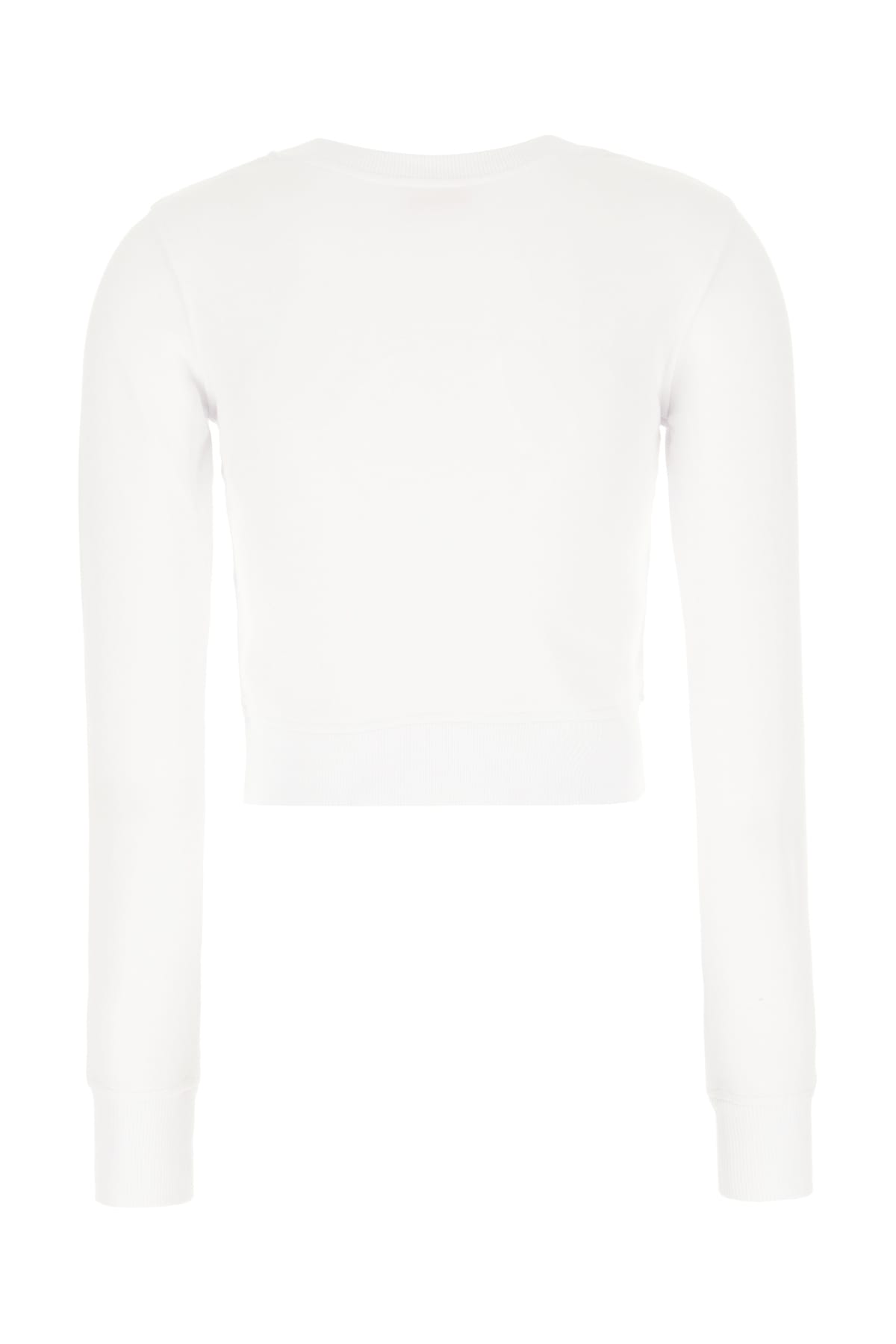 Shop Diesel White Cotton Blend Sweatshirt