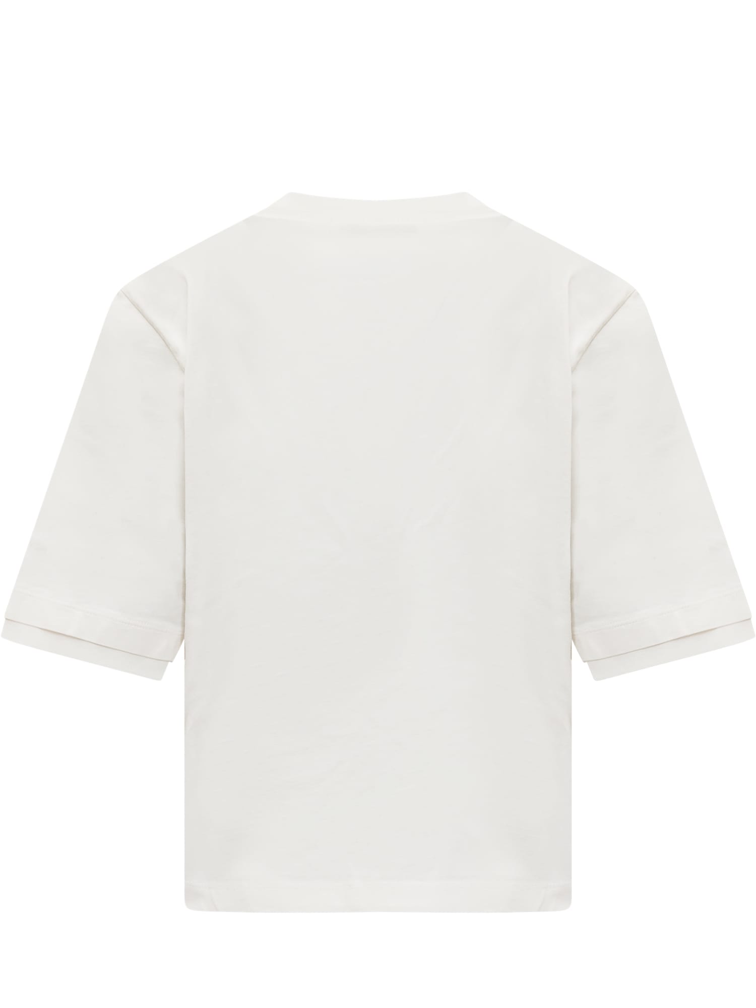 Shop Ambush Crop T-shirt In Cloud Dancer