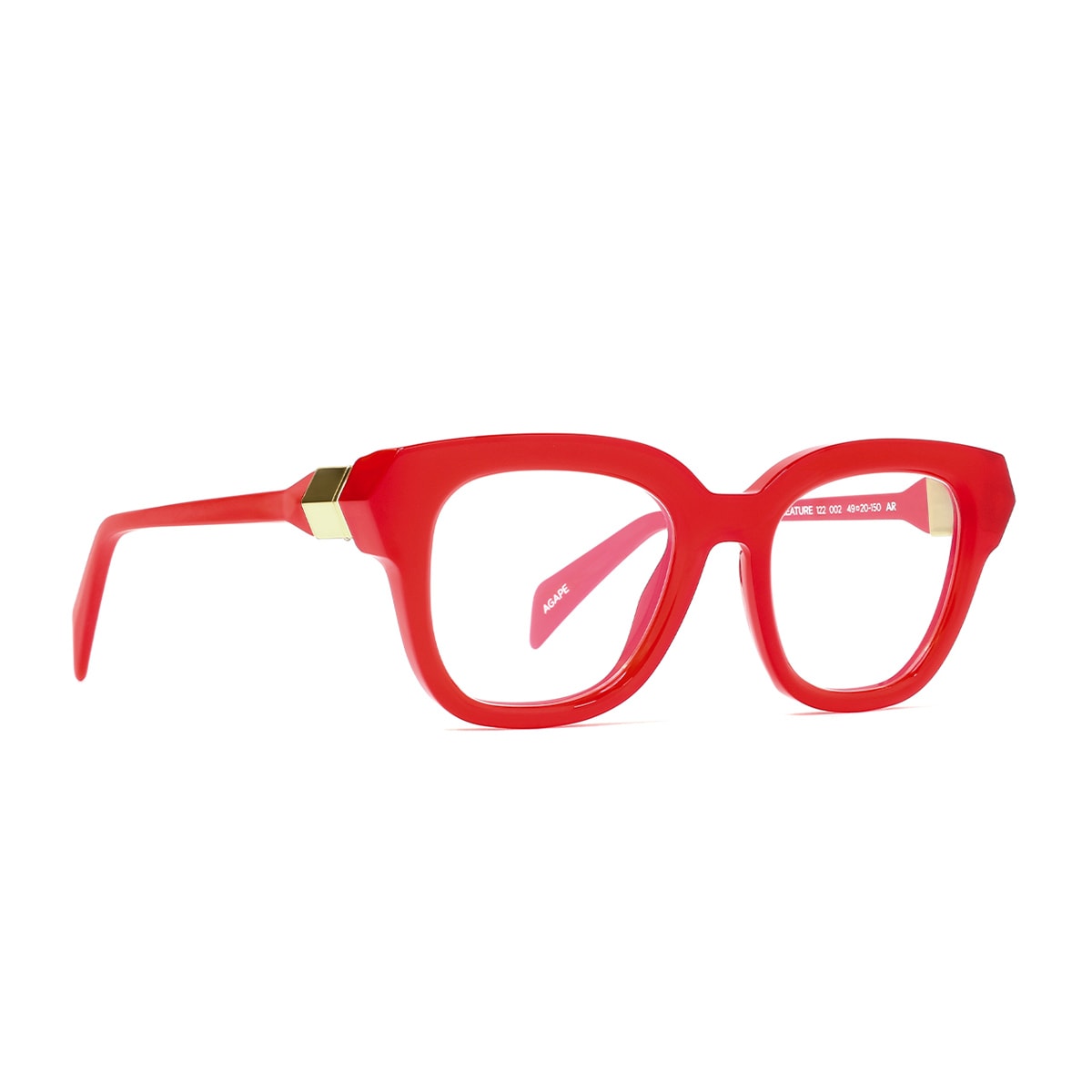 Creature 122 002 Rosso Trasparente Glasses