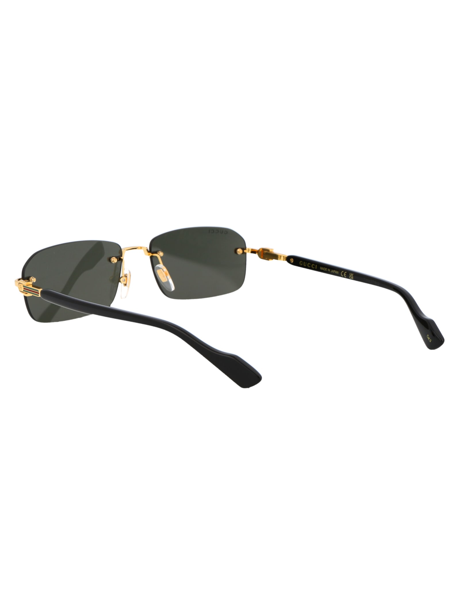 Shop Gucci Gg1221s Sunglasses In 001 Gold Black Grey