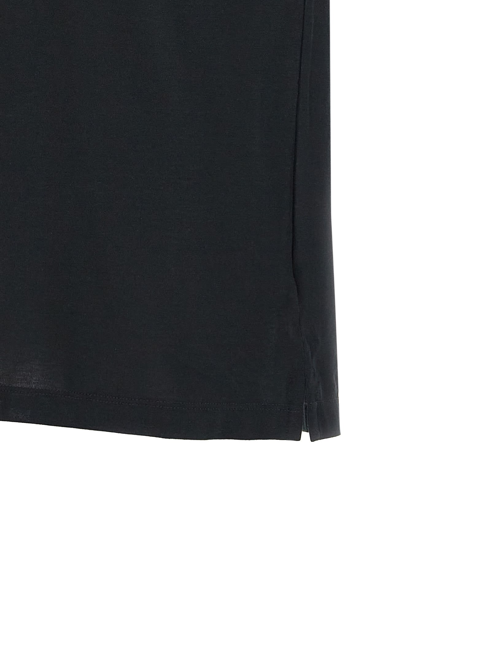 Zanone Jersey Crew Neck T-shirt In Black