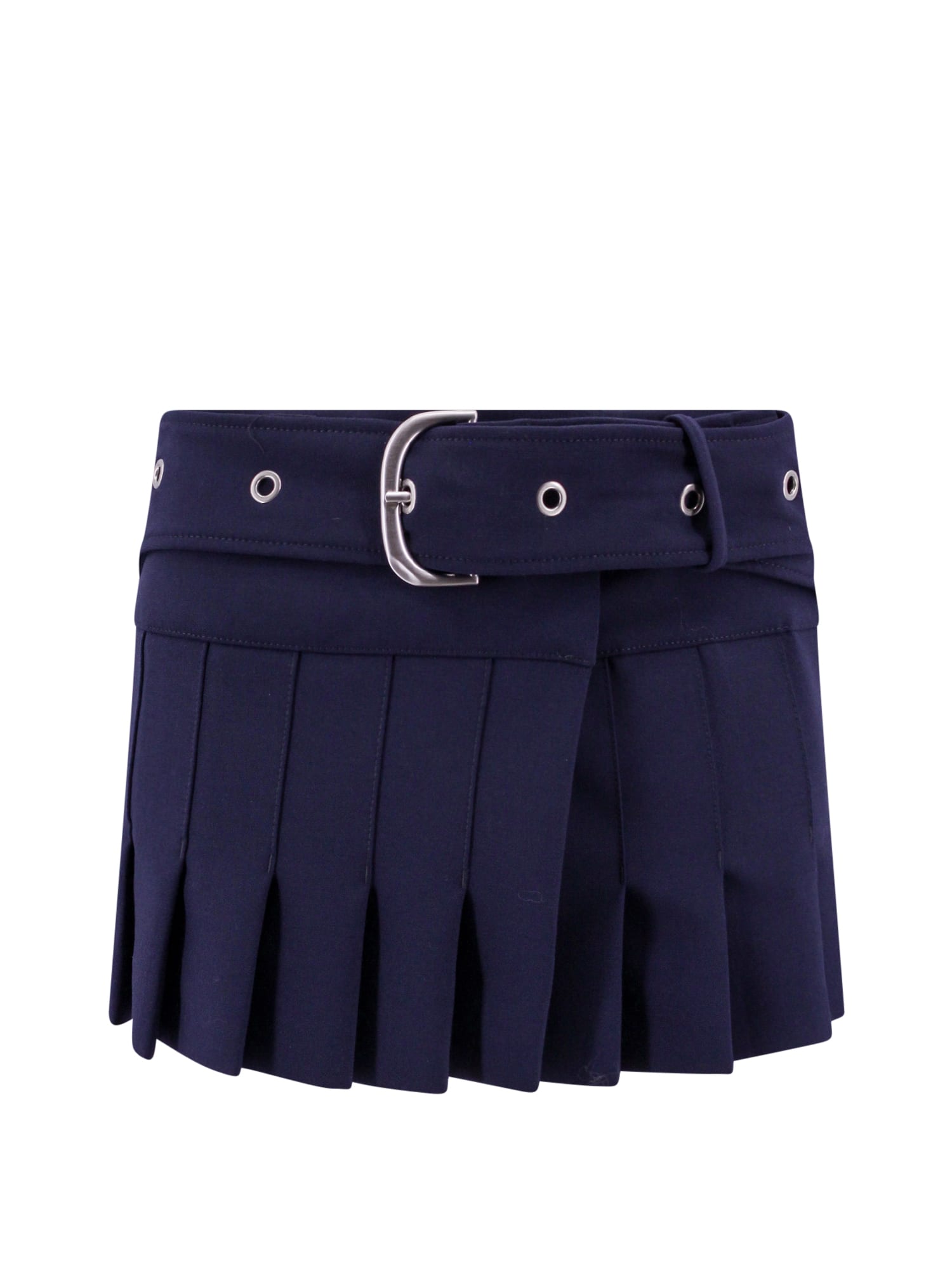 Shop Off-white Skirt In Cobalt Blue