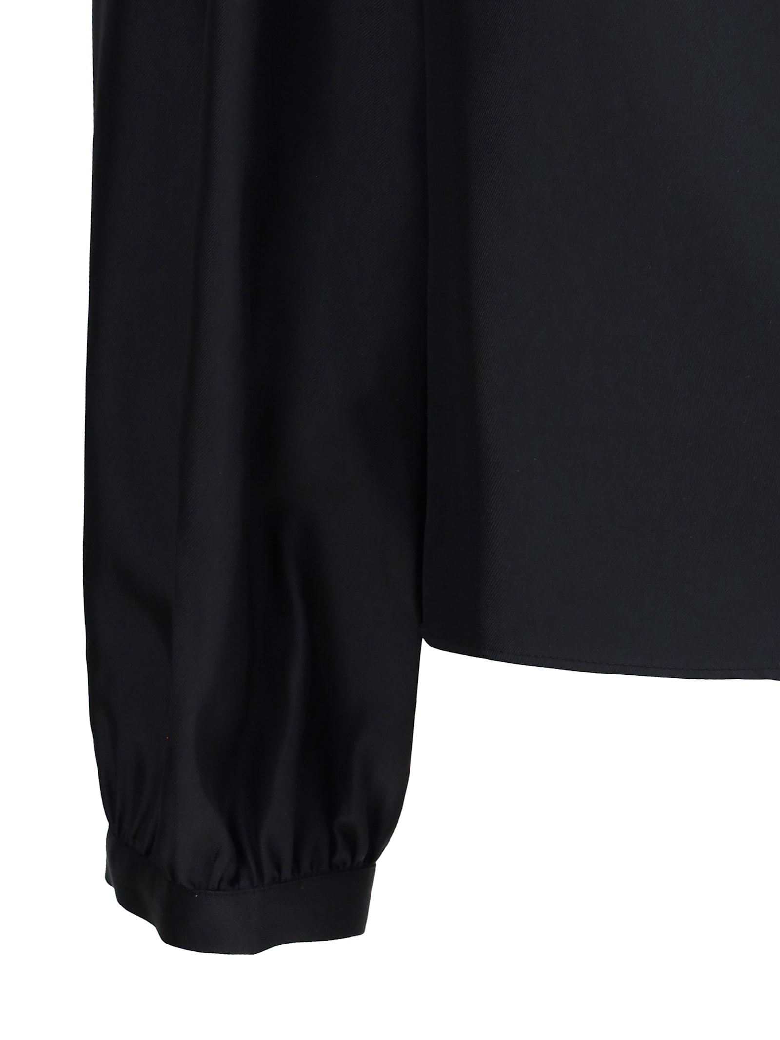 Shop Loulou Studio Lea Satin Shirt In Black