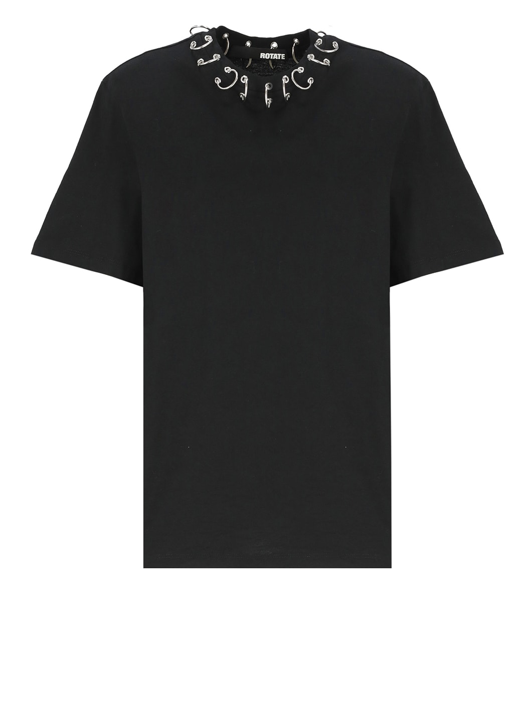Shop Rotate Birger Christensen Oversize Ring T-shirt In Black