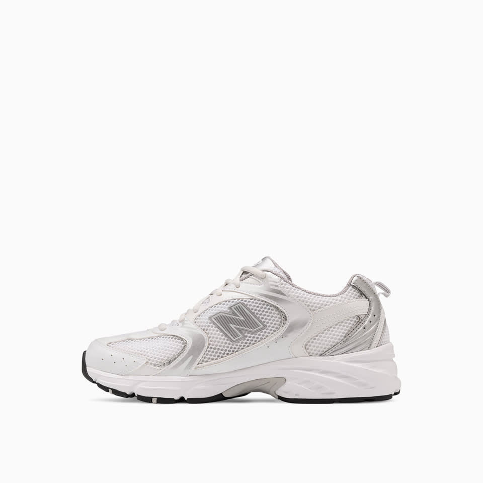 Shop New Balance 530 Sneakers Mr530ema In White/silver