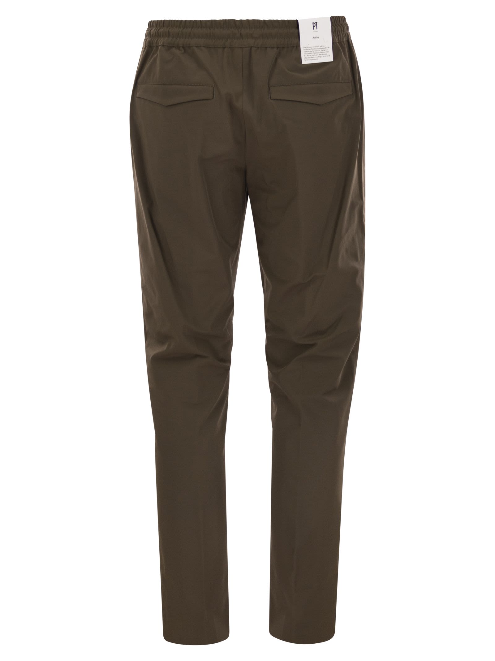 PT TORINO OMEGA - TROUSERS WITH TECHNICAL FABRIC 