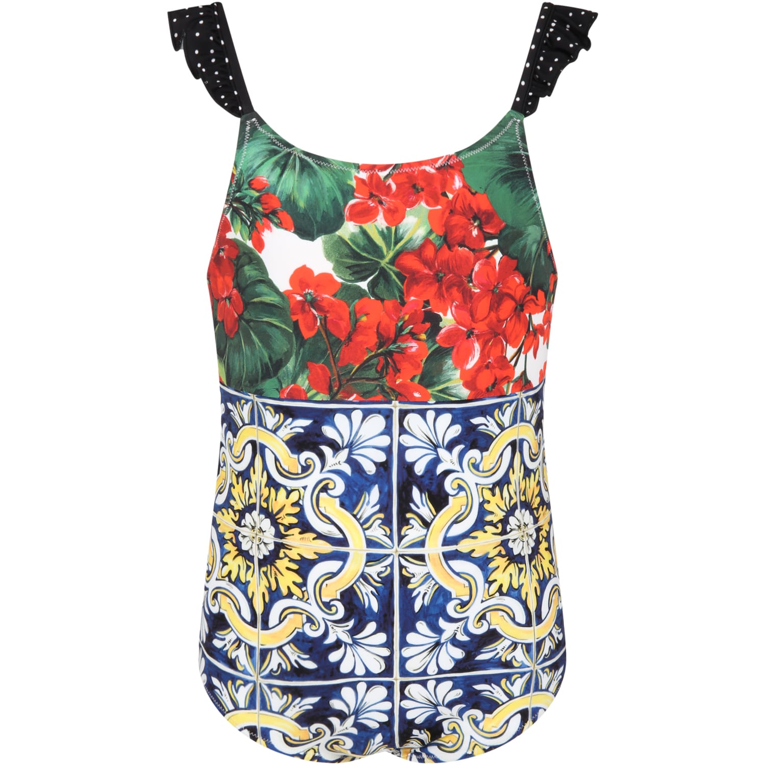 Dolce & Gabbana Multicolor Swimsuit For Girl