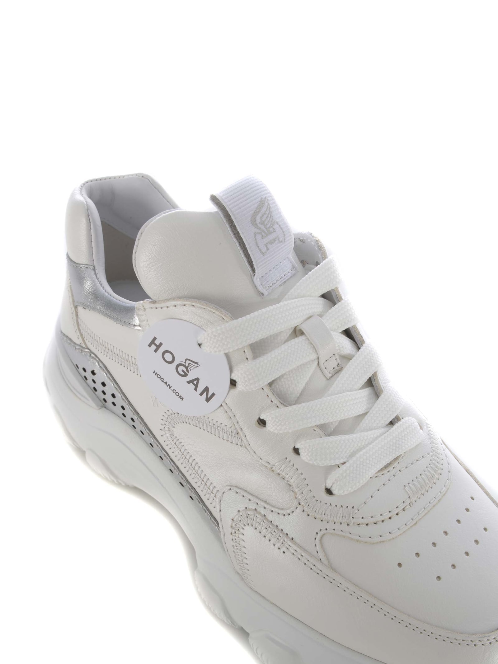 Shop Hogan Sneakers  Hyperactive In Leather In White