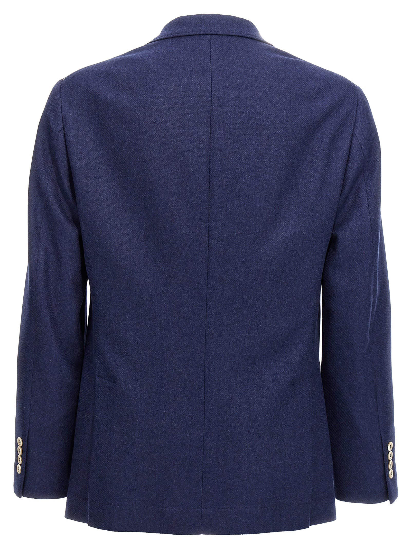 Shop Brunello Cucinelli Single-breasted Blazer In Blue