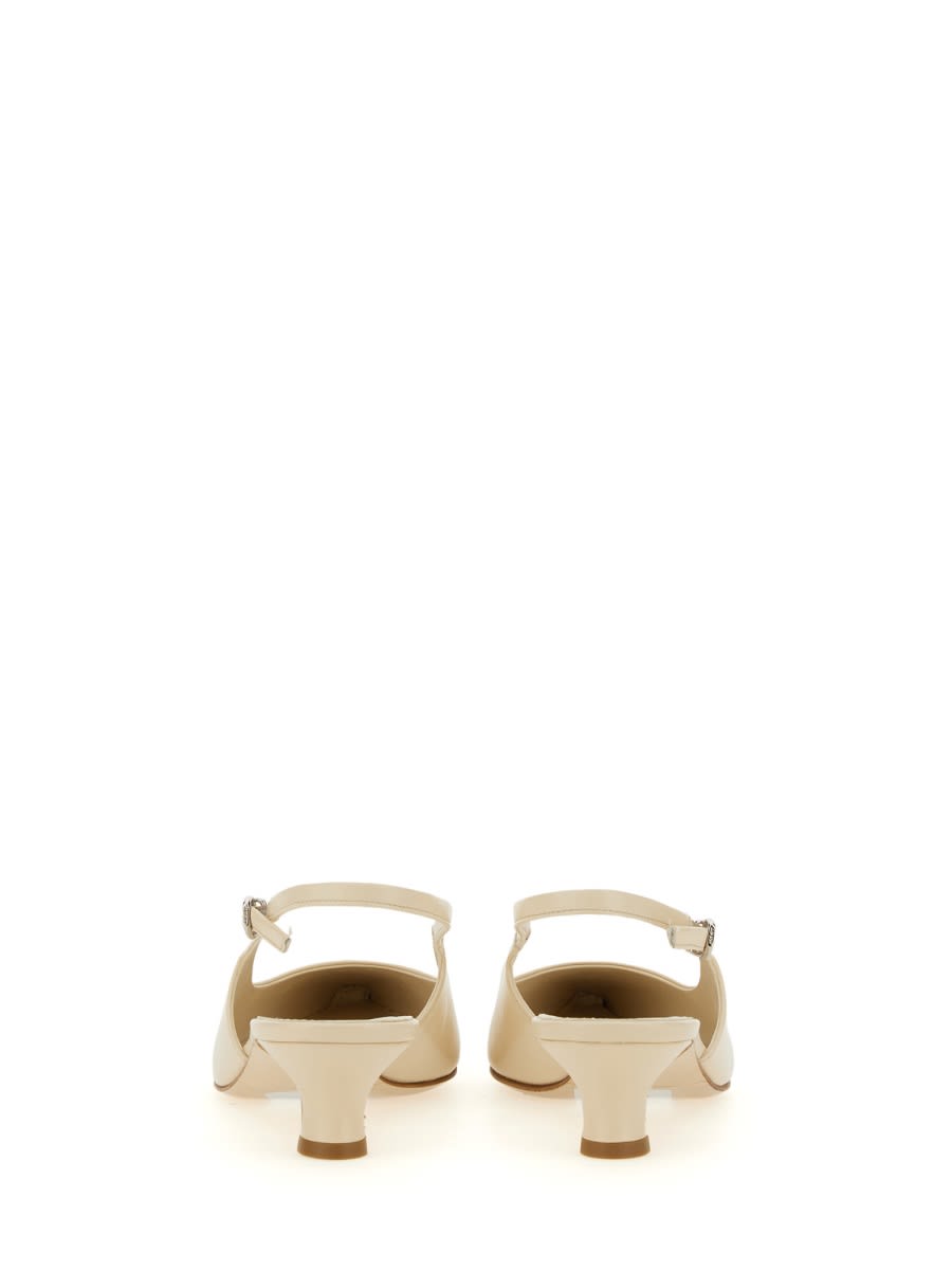 Shop Aeyde Shoe Catrina In Ivory