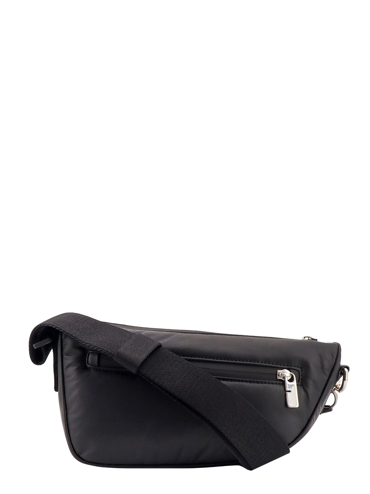Shop Burberry Shield Shoulder Bag In Black