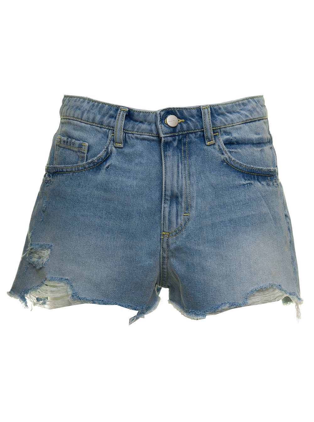Womans Sam Denim Shorts With Ripped Details