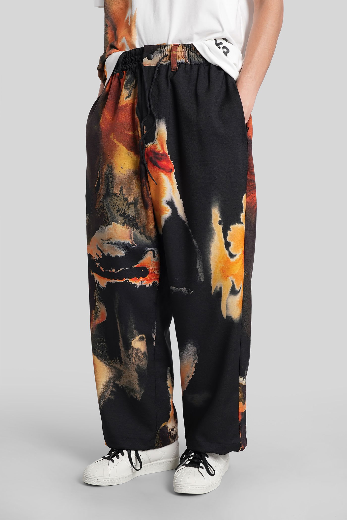Y-3 Aop Sport Uniform Track Pants In Black