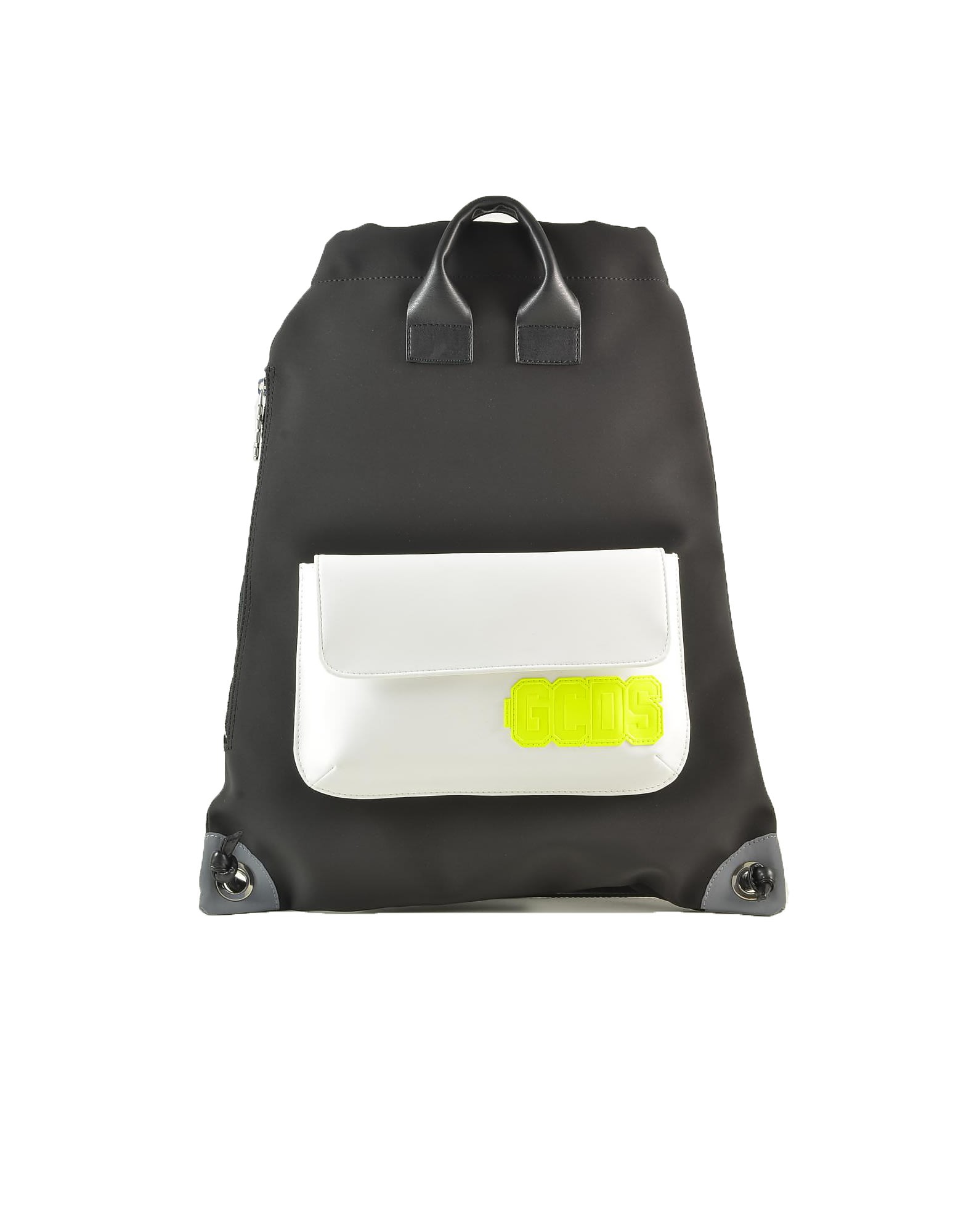 Gcds Black/white Top Handle Drawstring Backpack