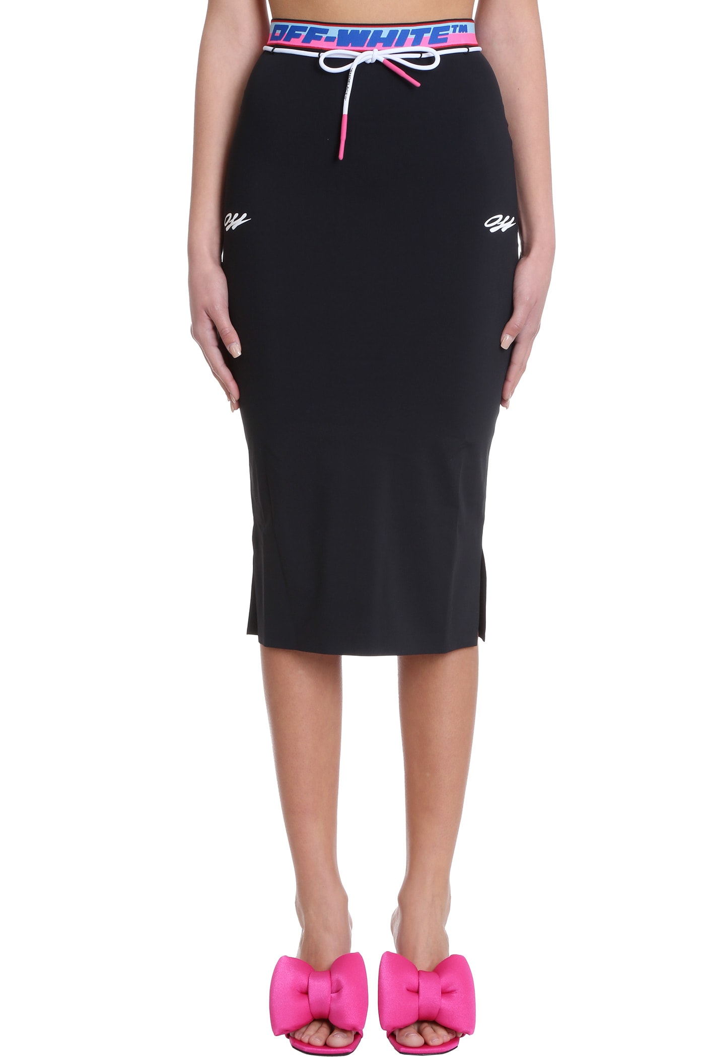 Off-White Skirt In Black Polyamide