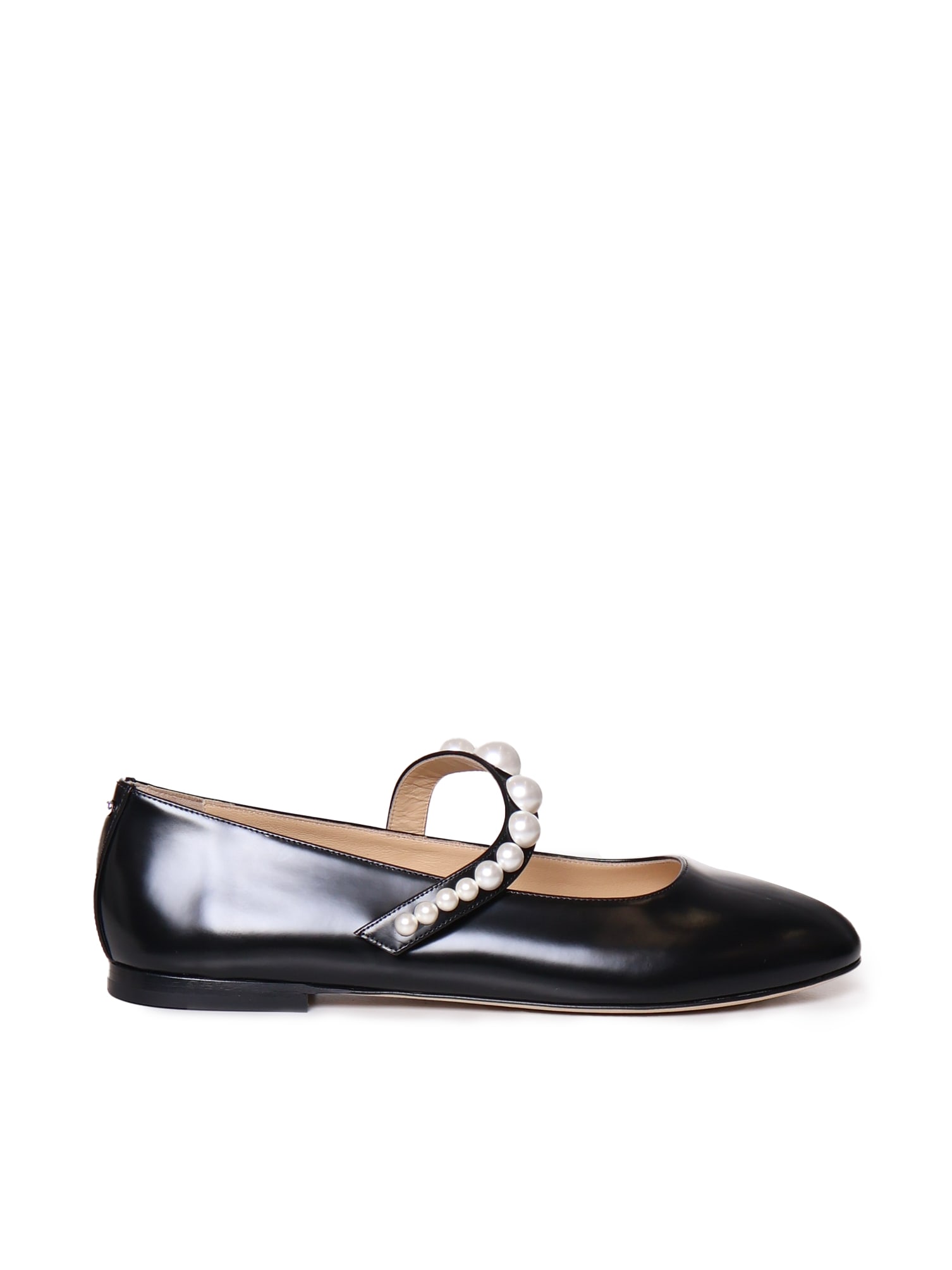 Shiny Calfskin Ballet Flats