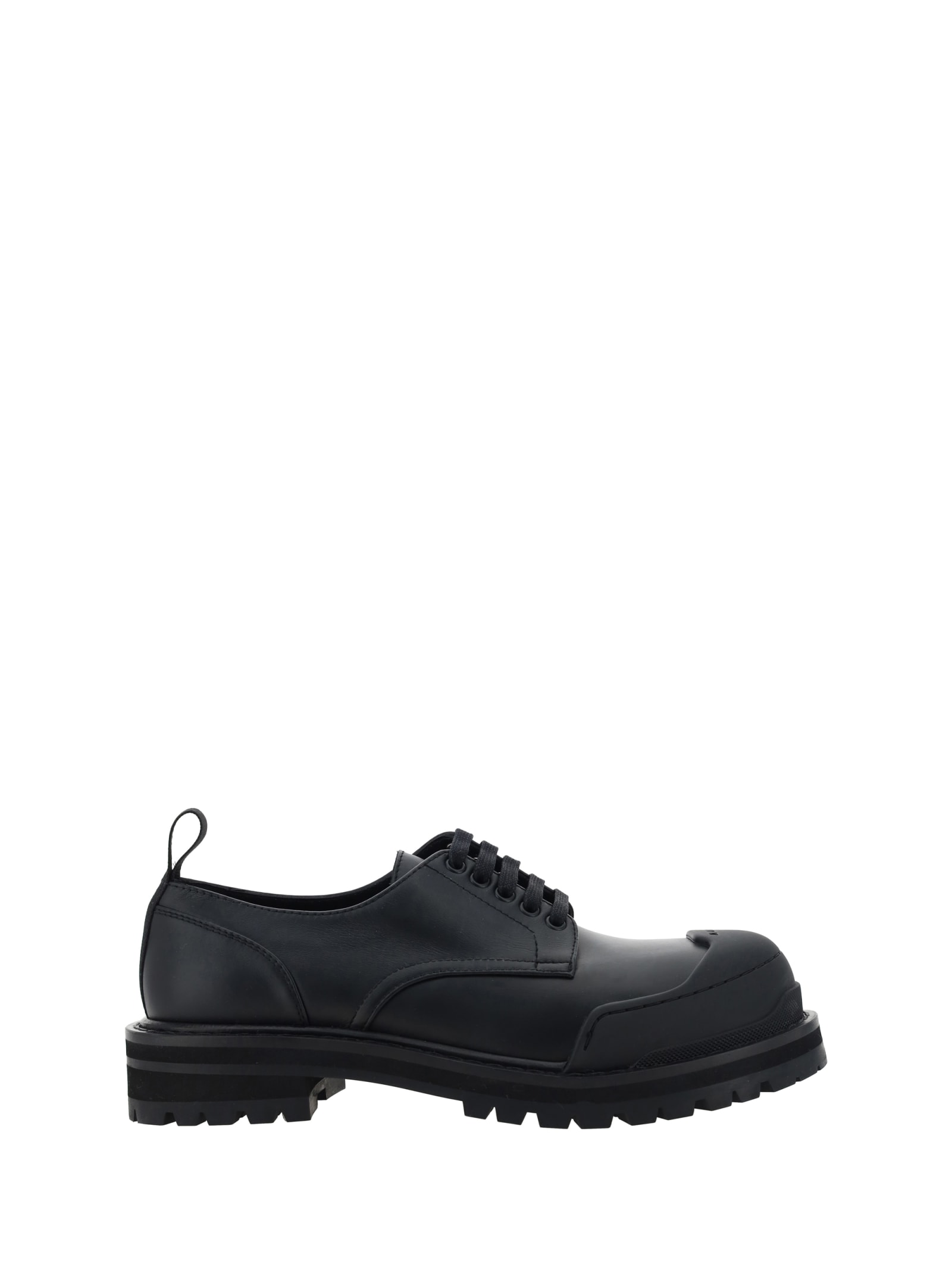 Shop Marni Dada Army Derby Shoes In Black