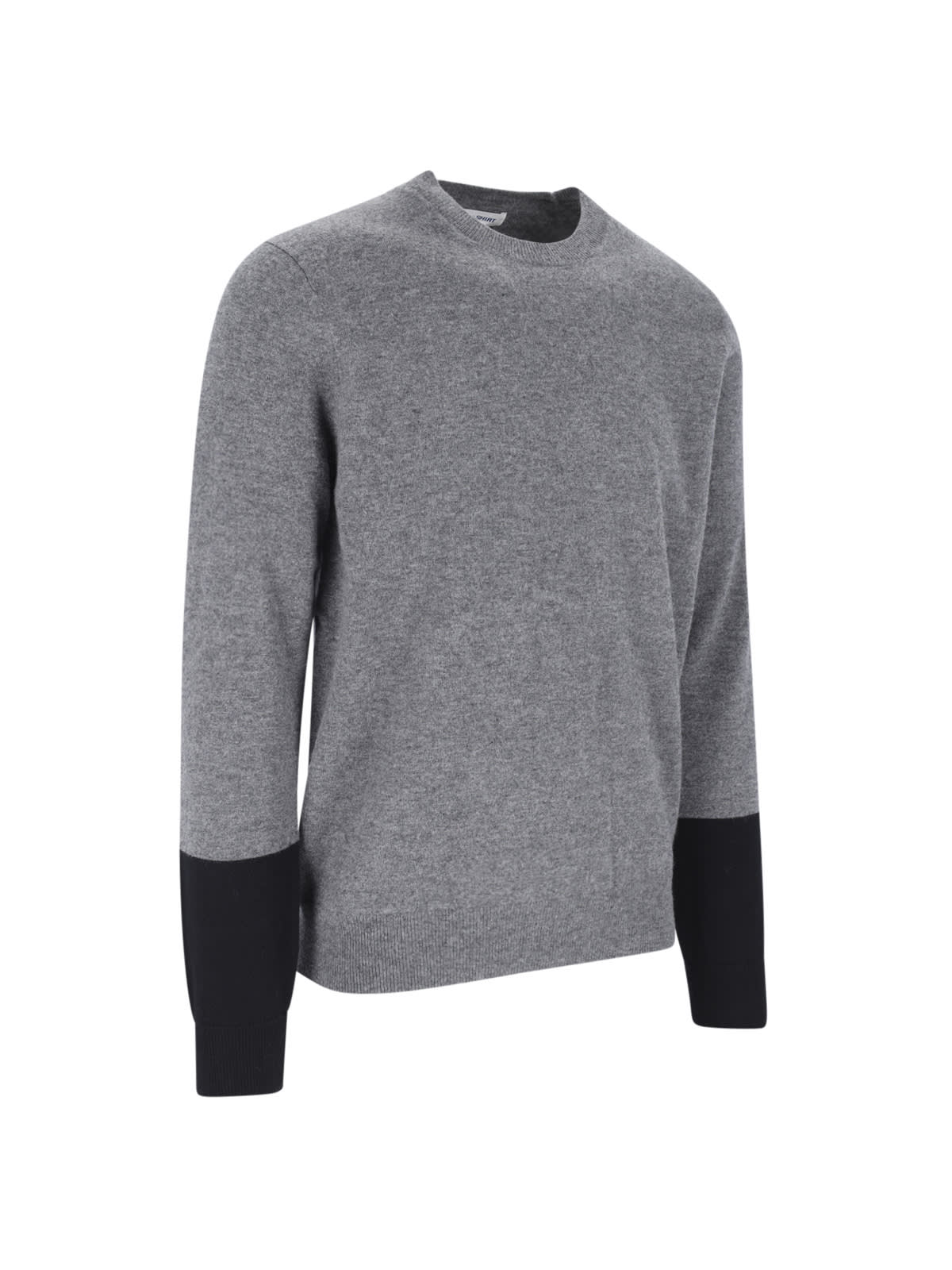 Comme Des Garçons Color Block Sweater In Gray
