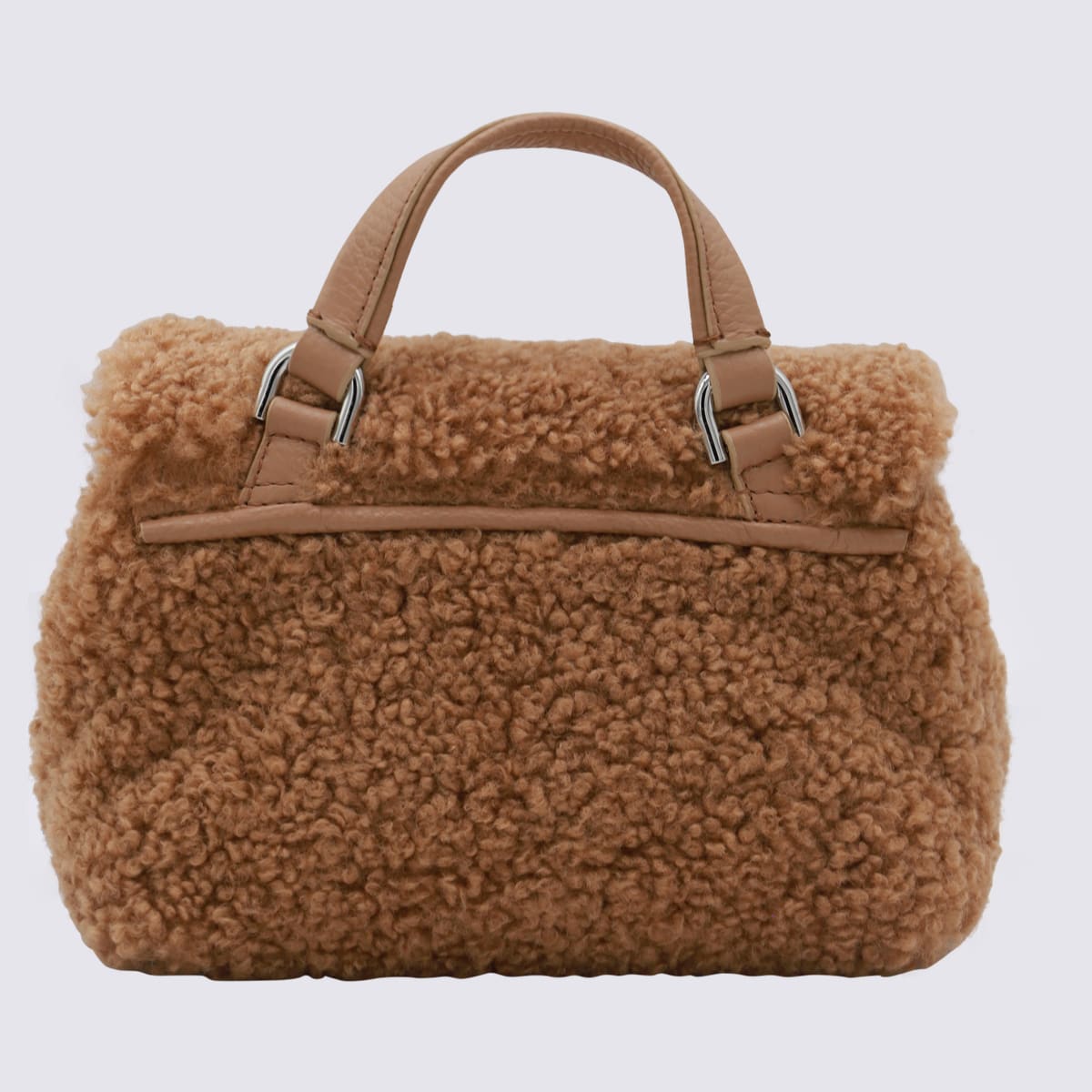 Shop Zanellato Brown Leather Teddy Postina Top Handle Bag In Brown Teddy