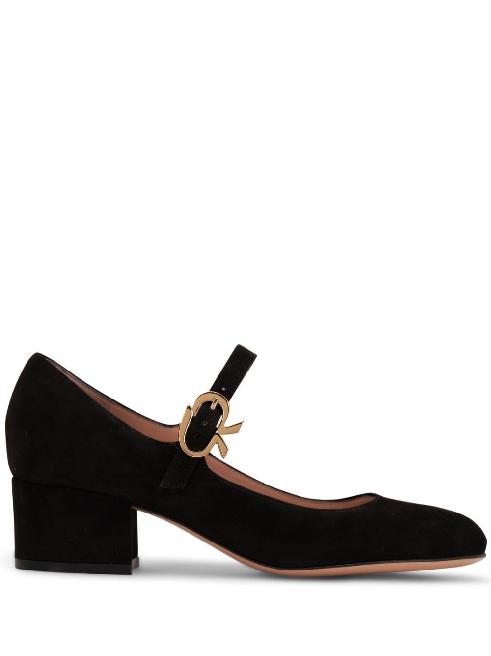 Mary Ribbon Suede Pump