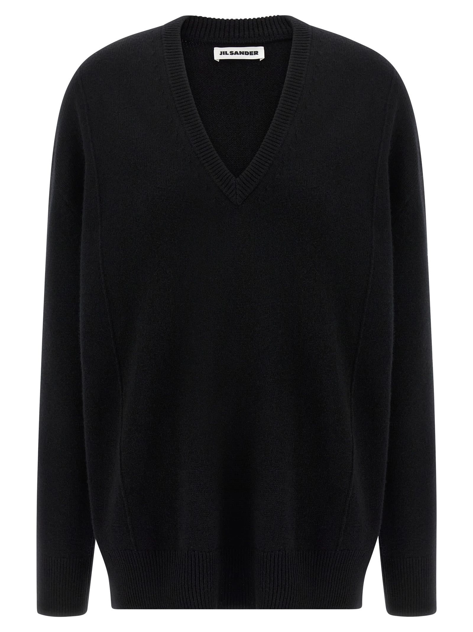 Jil Sander Cashmere Sweater Sweaters And Cardigans Black In Black
