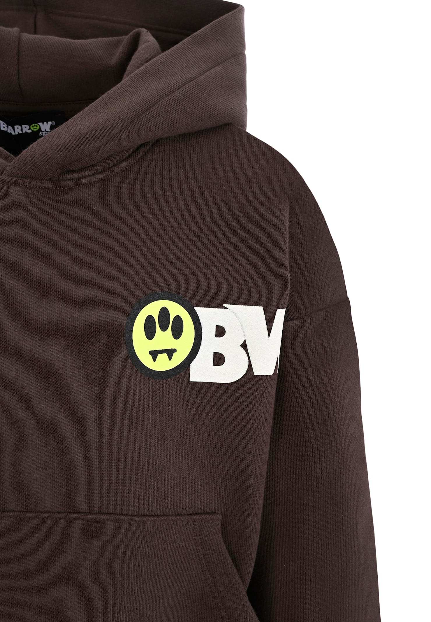 Barrow Brown Sweatshirt For Kids With Bear Print In Brown