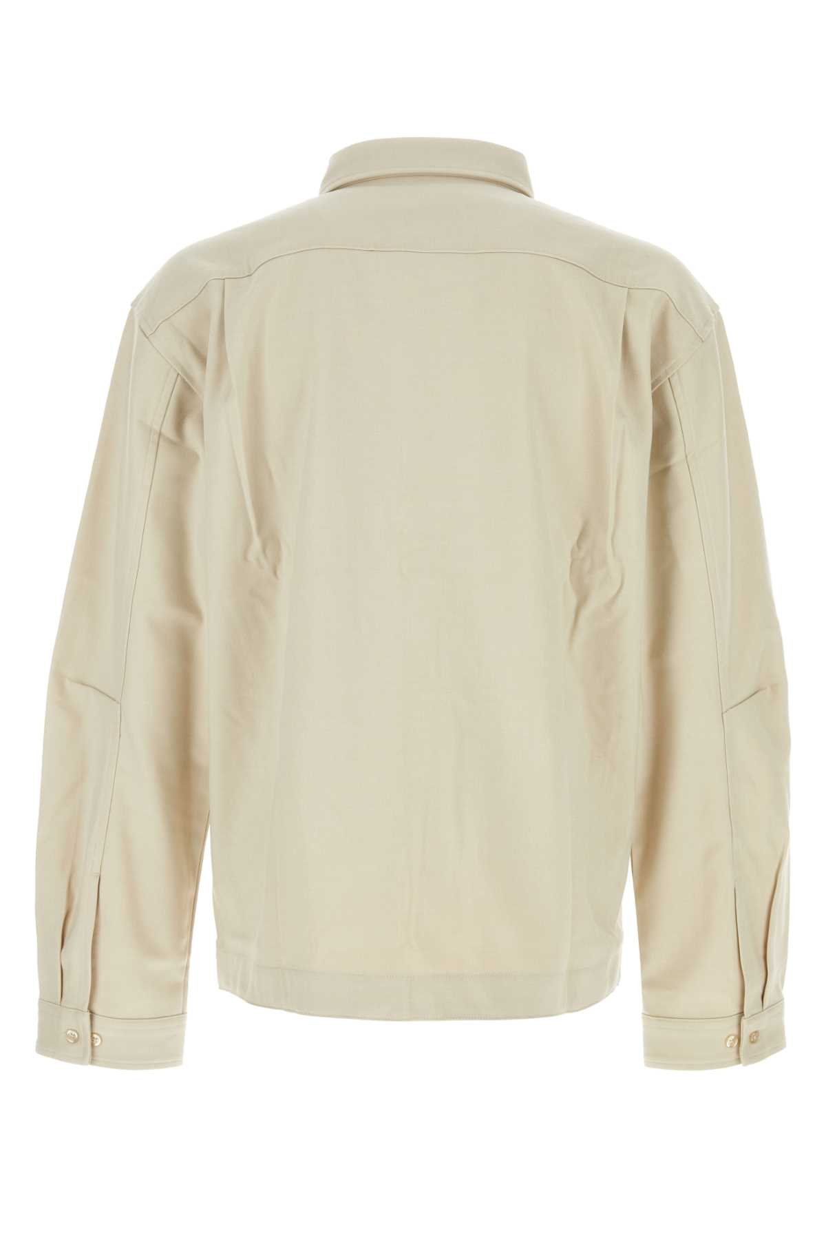 Shop Entire Studios Sand Stretch Oxford Shirt In Fondant