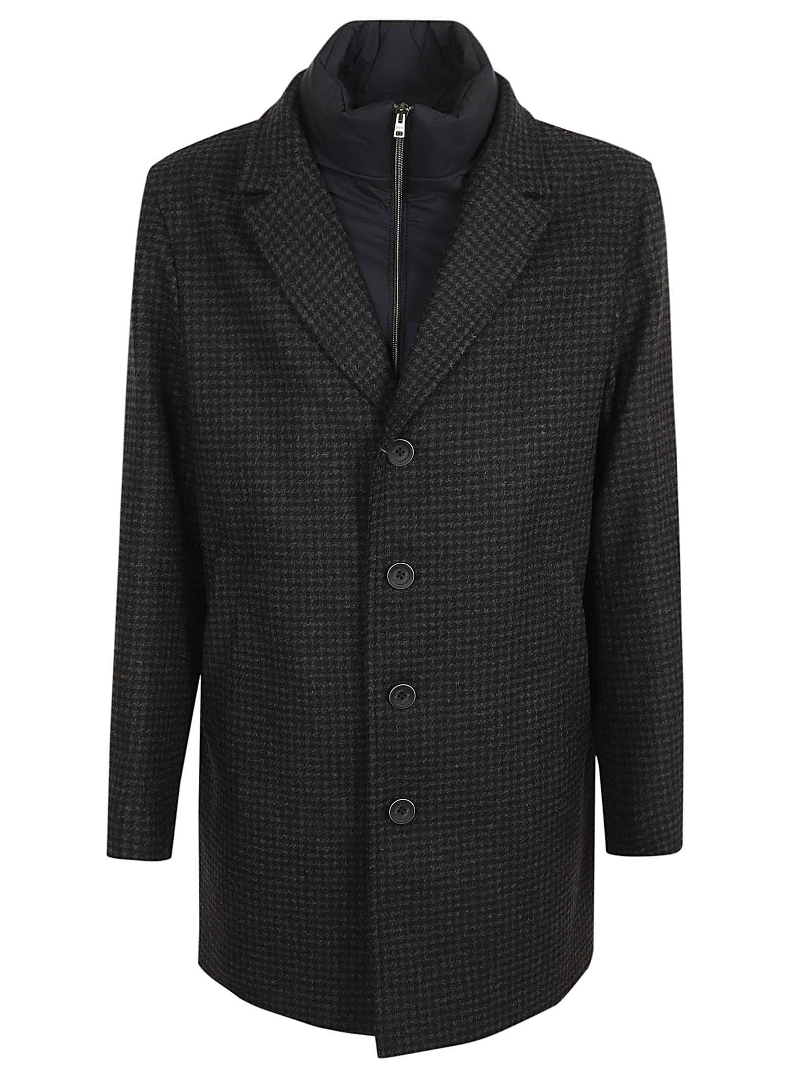 Herno Ca000200u.33436r-9394 Nero Grigio In Nero Grigio