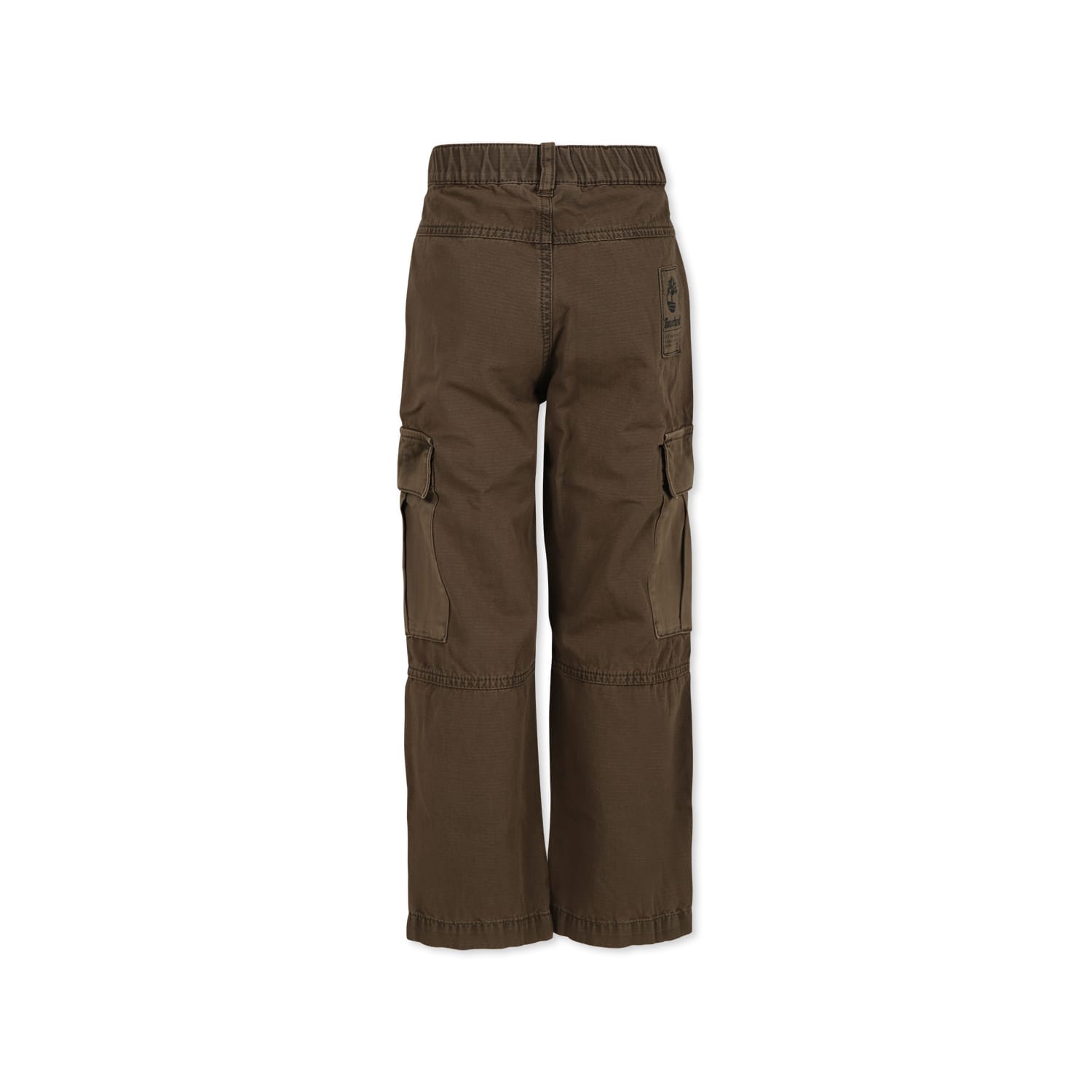 Timberland Green Trousers For Boy With Logo In Green