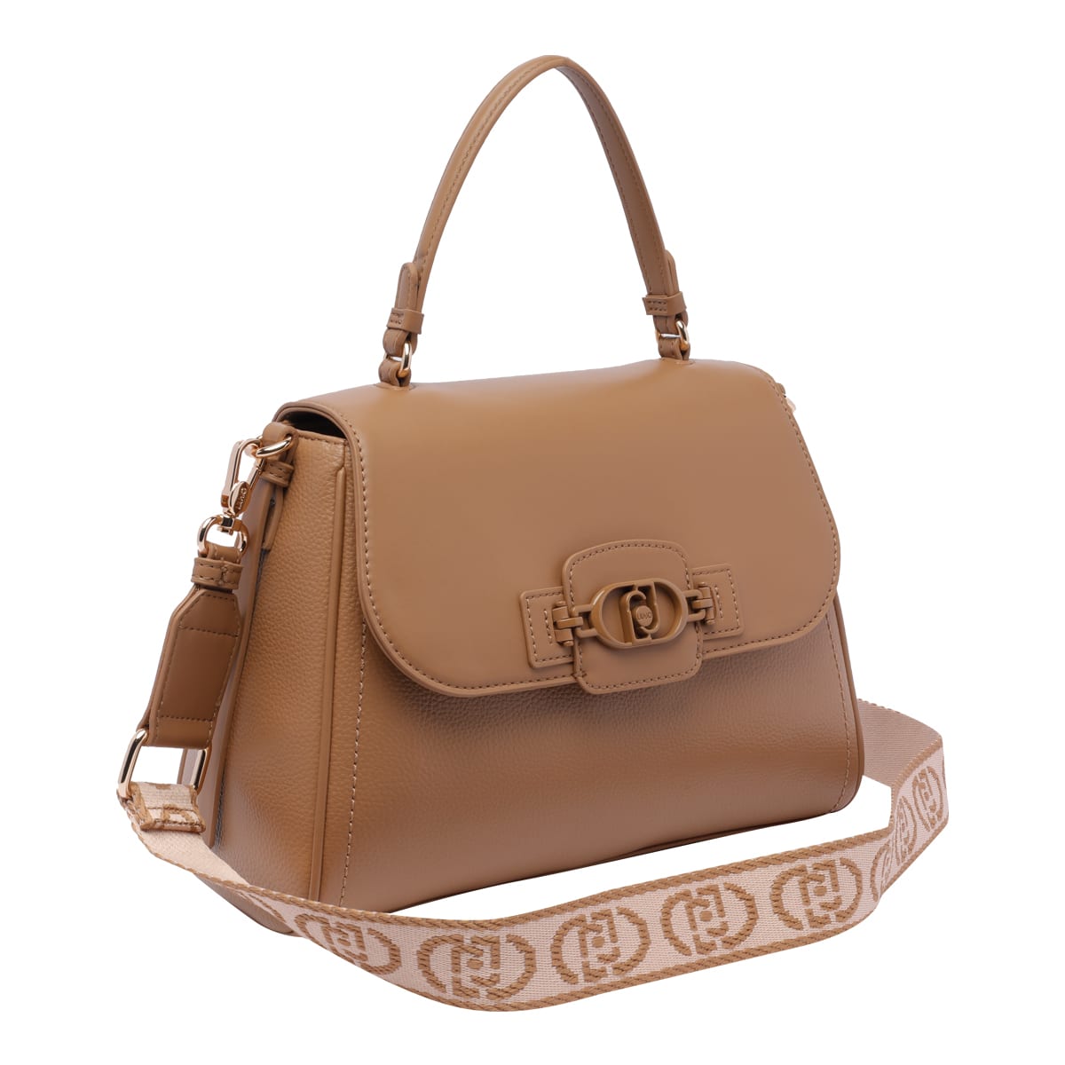 Shop Liu •jo Medium Handbag In Beige