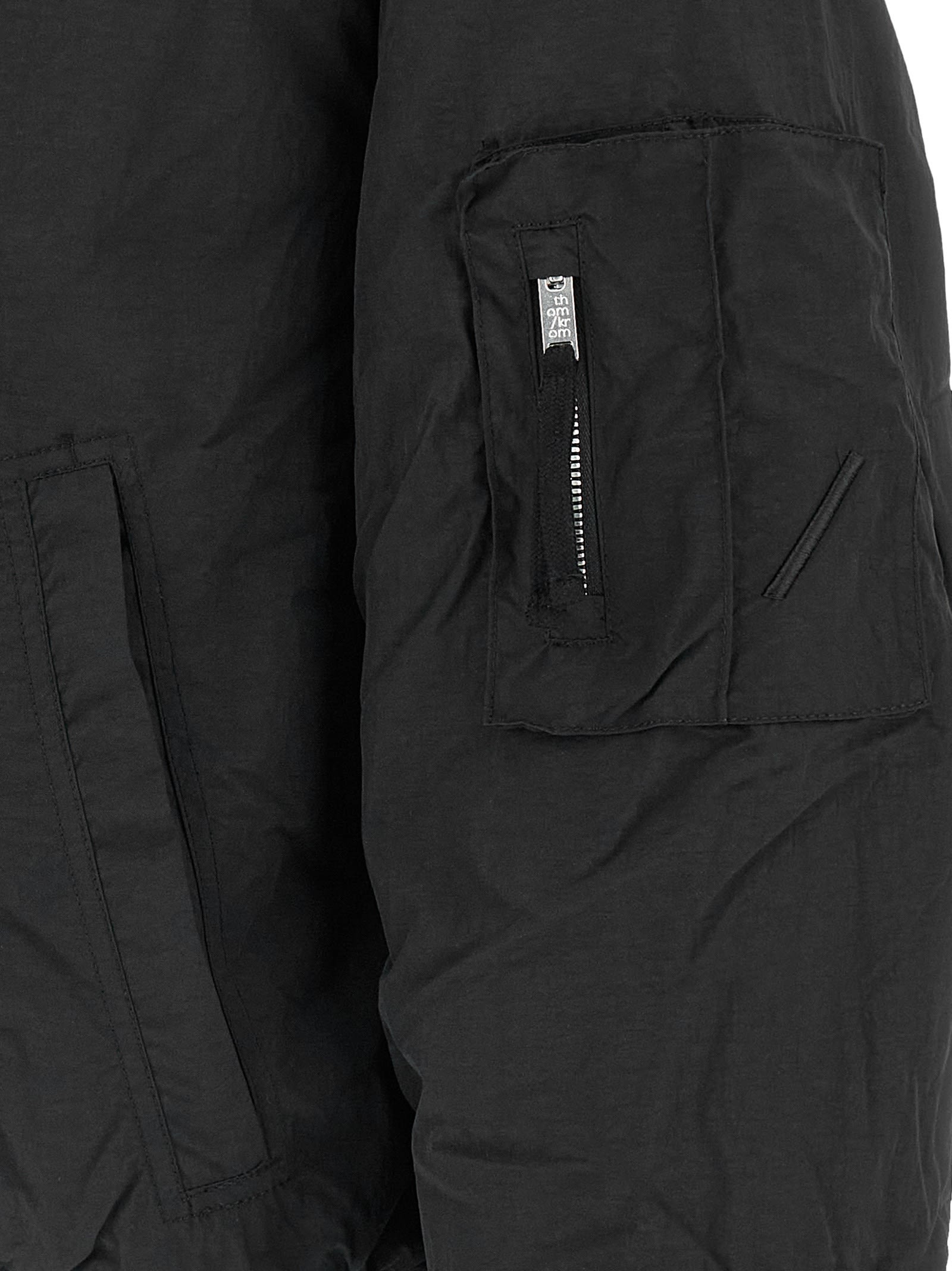 Thom Krom Ribbed M J 75 Bomber Jacket In Black