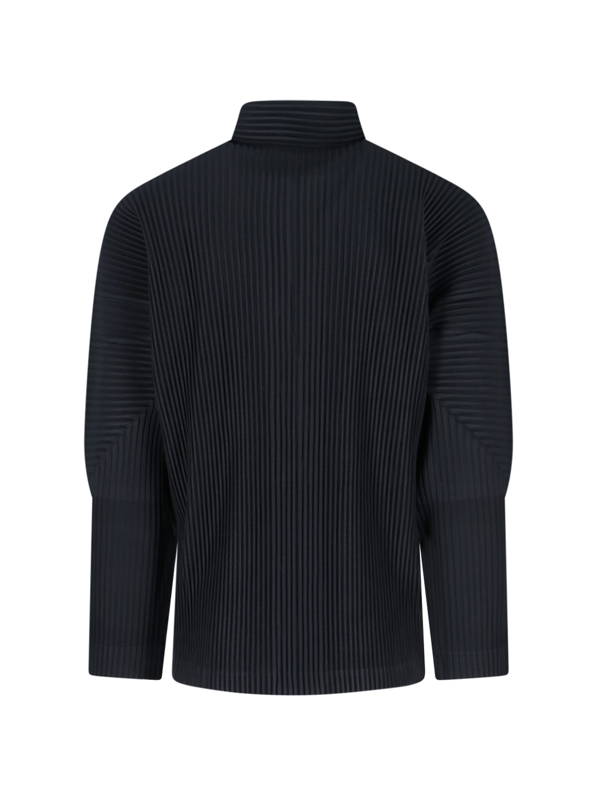 Issey Miyake Pleated Shirt In Black