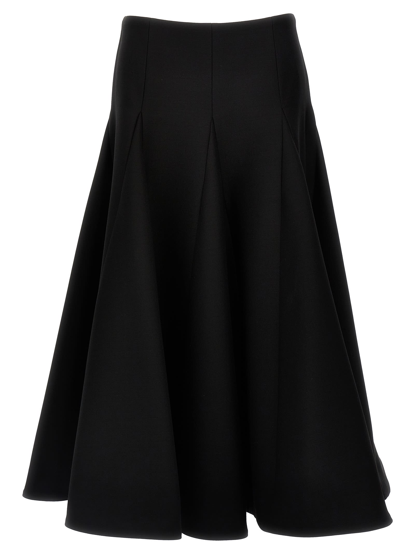 solid Crepe Couture Valentino Skirt