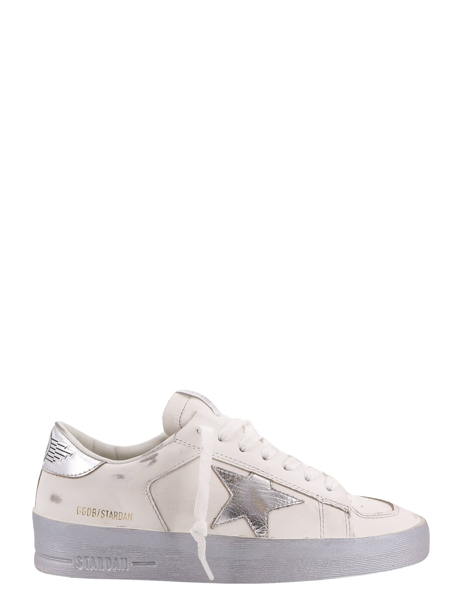 Shop Golden Goose Stardan Sneakers In White